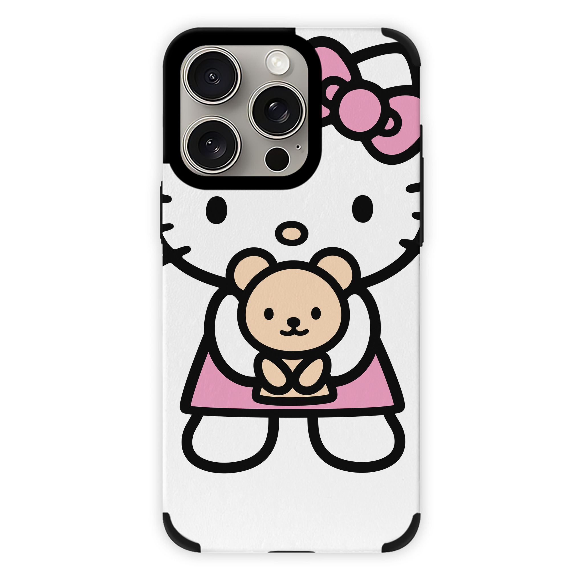 （画像用） Hello Kitty ハローキティ 【iPhone15ProMax対応】 PUレザー スマホケース 耐衝撃＆黄変防止