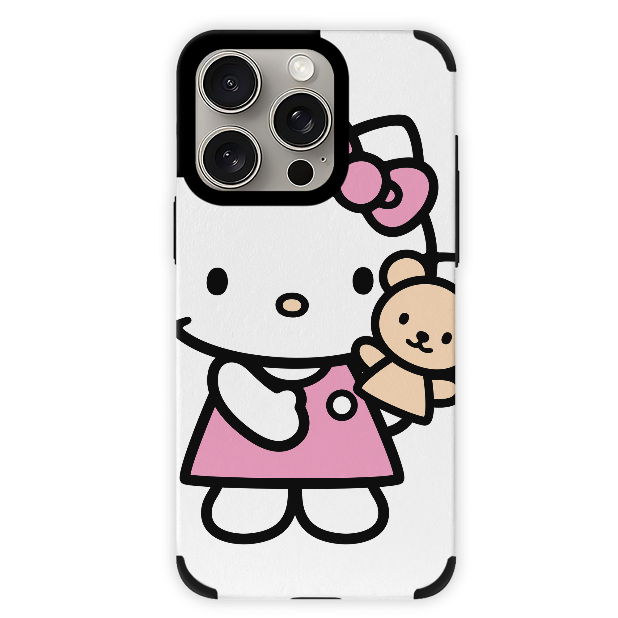 （画像用） Hello Kitty ハローキティ 【iPhone15ProMax対応】 PUレザー スマホケース 耐衝撃＆黄変防止
