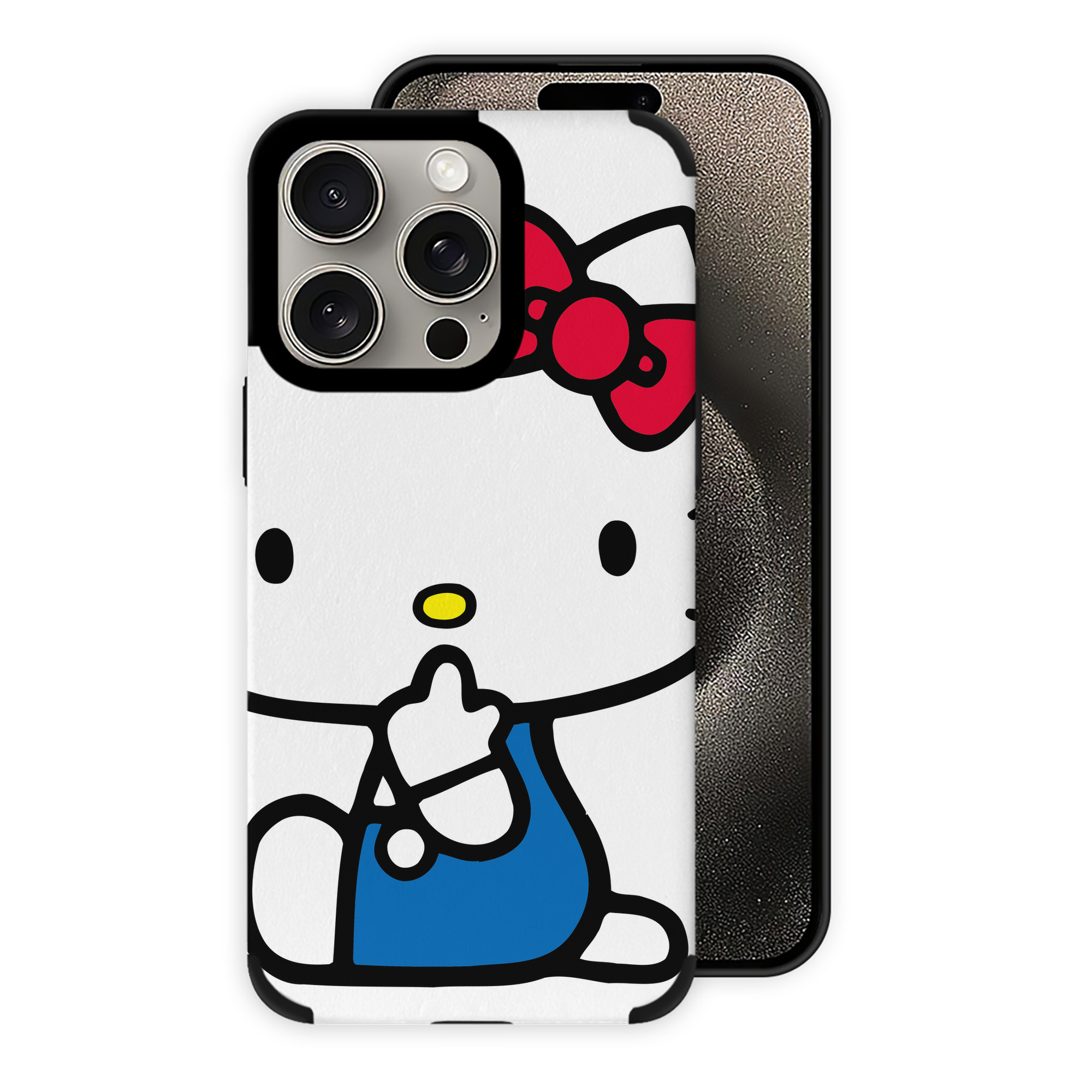 （画像用） Hello Kitty ハローキティ 【iPhone15ProMax対応】 PUレザー スマホケース 耐衝撃＆黄変防止