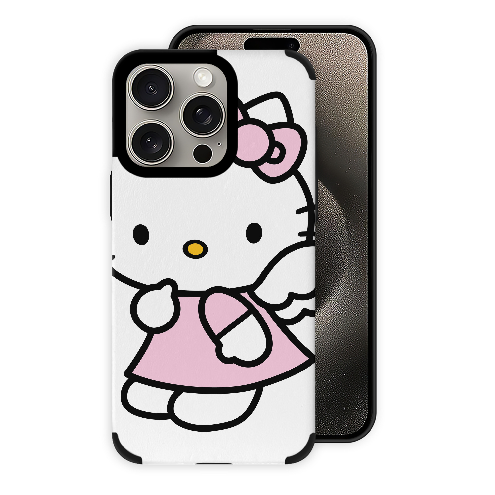 （画像用） Hello Kitty ハローキティ 【iPhone15ProMax対応】 PUレザー スマホケース 耐衝撃＆黄変防止