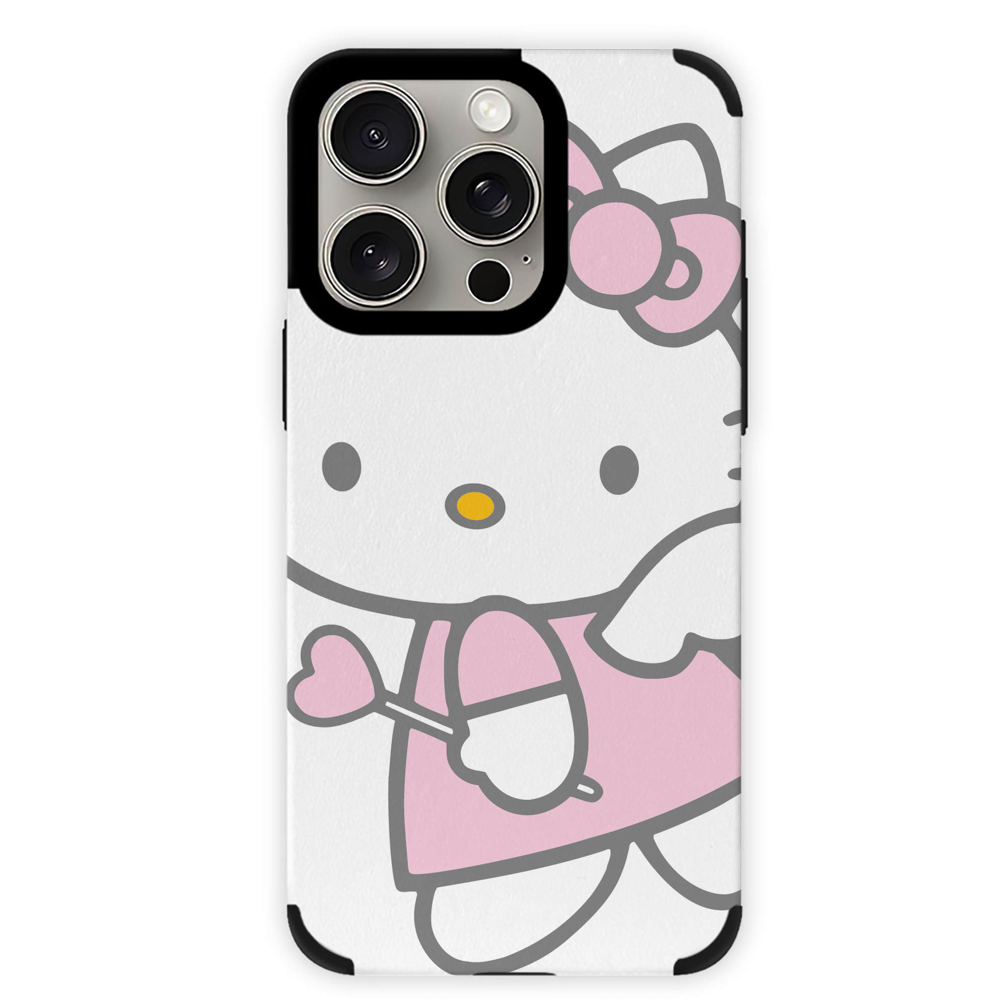 （画像用） Hello Kitty ハローキティ 【iPhone15ProMax対応】 PUレザー スマホケース 耐衝撃＆黄変防止