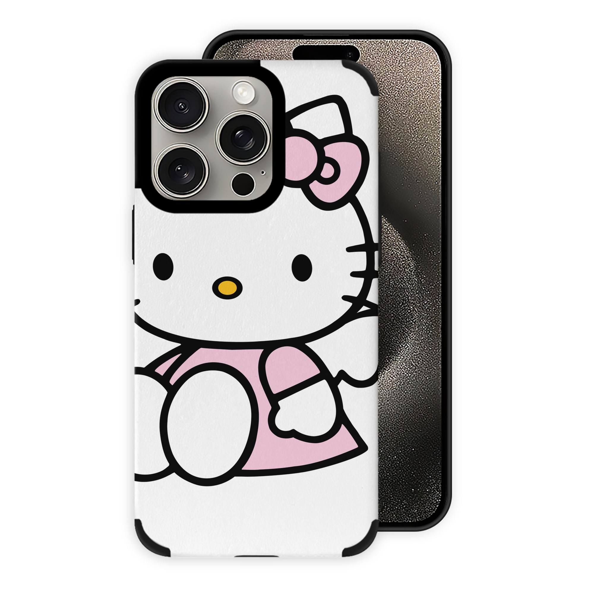 （画像用） Hello Kitty ハローキティ 【iPhone15ProMax対応】 PUレザー スマホケース 耐衝撃＆黄変防止