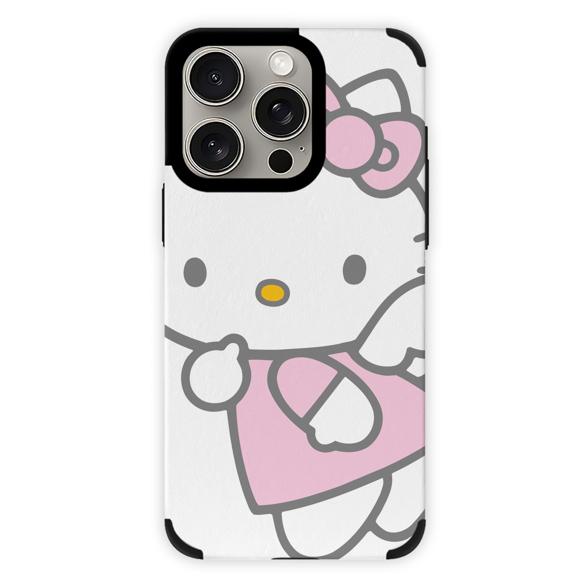 （画像用） Hello Kitty ハローキティ 【iPhone15ProMax対応】 PUレザー スマホケース 耐衝撃＆黄変防止
