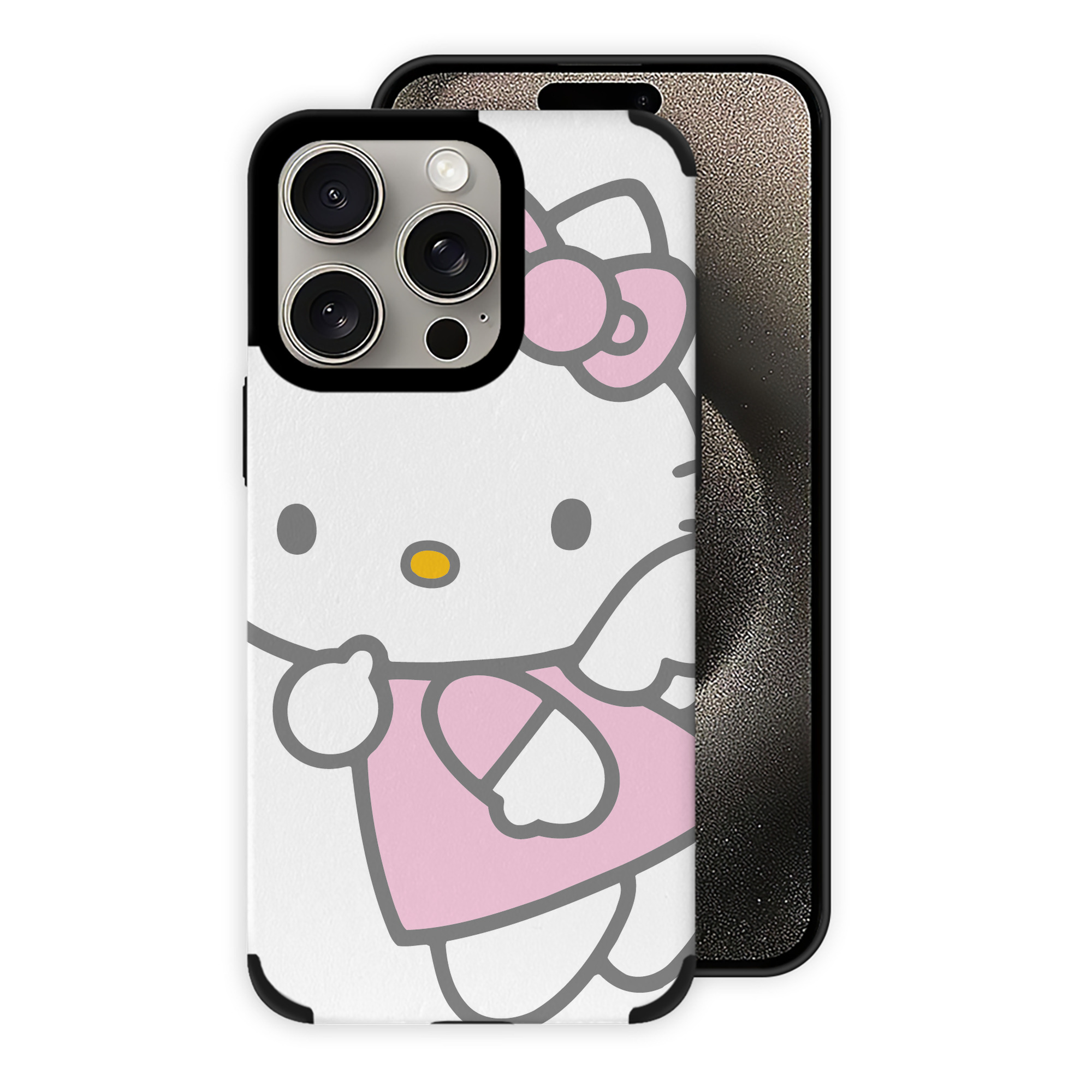 （画像用） Hello Kitty ハローキティ 【iPhone15ProMax対応】 PUレザー スマホケース 耐衝撃＆黄変防止