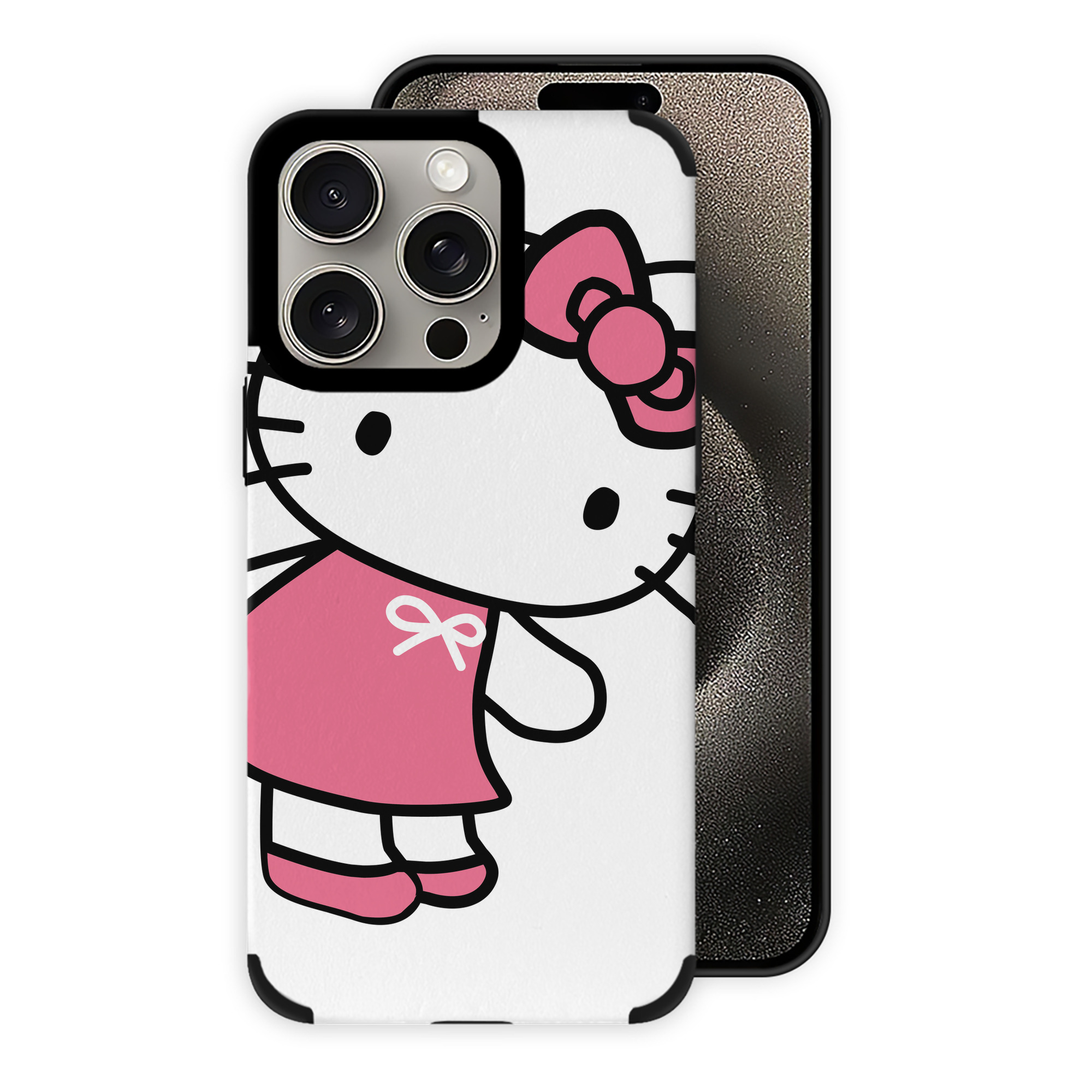 （画像用） Hello Kitty ハローキティ 【iPhone15ProMax対応】 PUレザー スマホケース 耐衝撃＆黄変防止