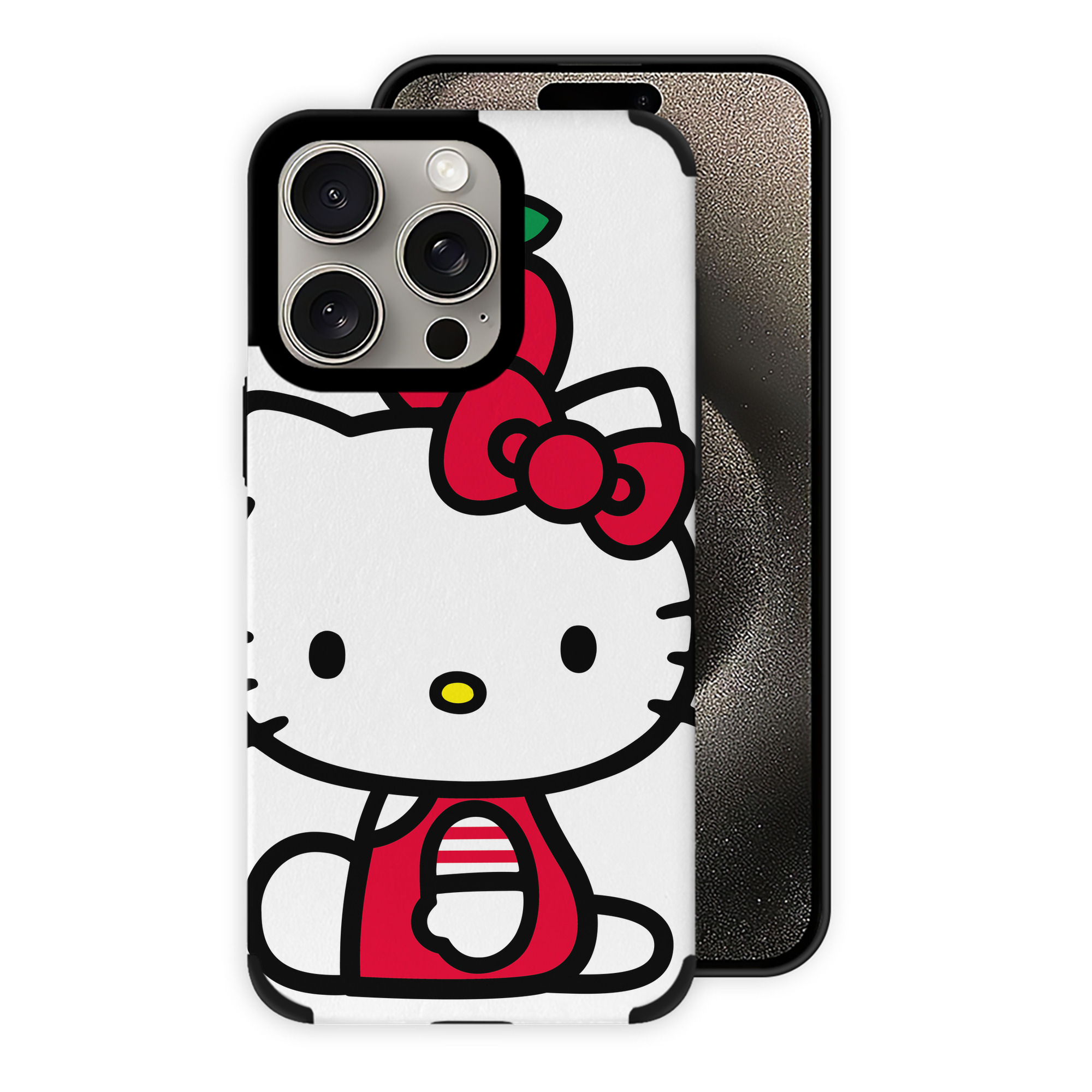 （画像用） Hello Kitty ハローキティ 【iPhone15ProMax対応】 PUレザー スマホケース 耐衝撃＆黄変防止