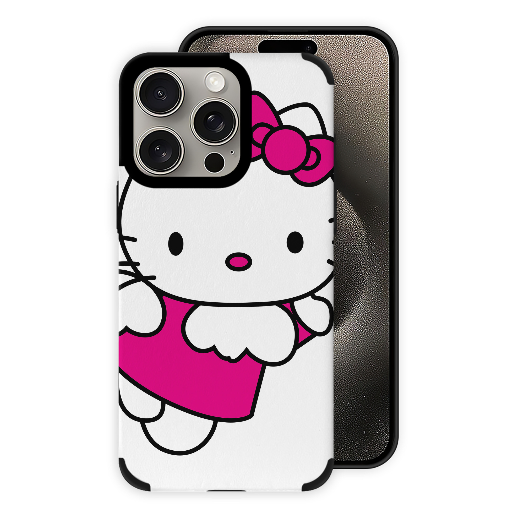 （画像用） Hello Kitty ハローキティ 【iPhone15ProMax対応】 PUレザー スマホケース 耐衝撃＆黄変防止