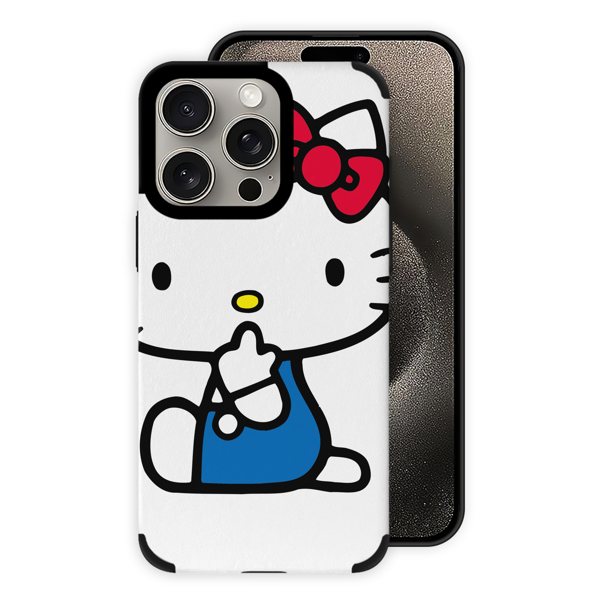 （画像用） Hello Kitty ハローキティ 【iPhone15ProMax対応】 PUレザー スマホケース 耐衝撃＆黄変防止