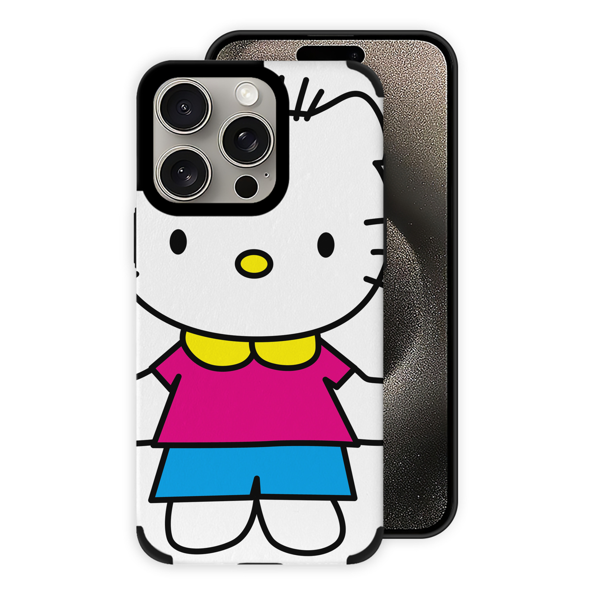 （画像用） Hello Kitty ハローキティ 【iPhone15ProMax対応】 PUレザー スマホケース 耐衝撃＆黄変防止