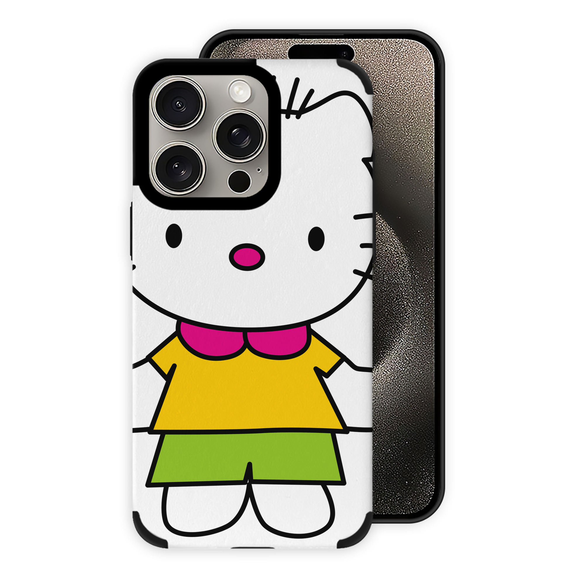 （画像用） Hello Kitty ハローキティ 【iPhone15ProMax対応】 PUレザー スマホケース 耐衝撃＆黄変防止