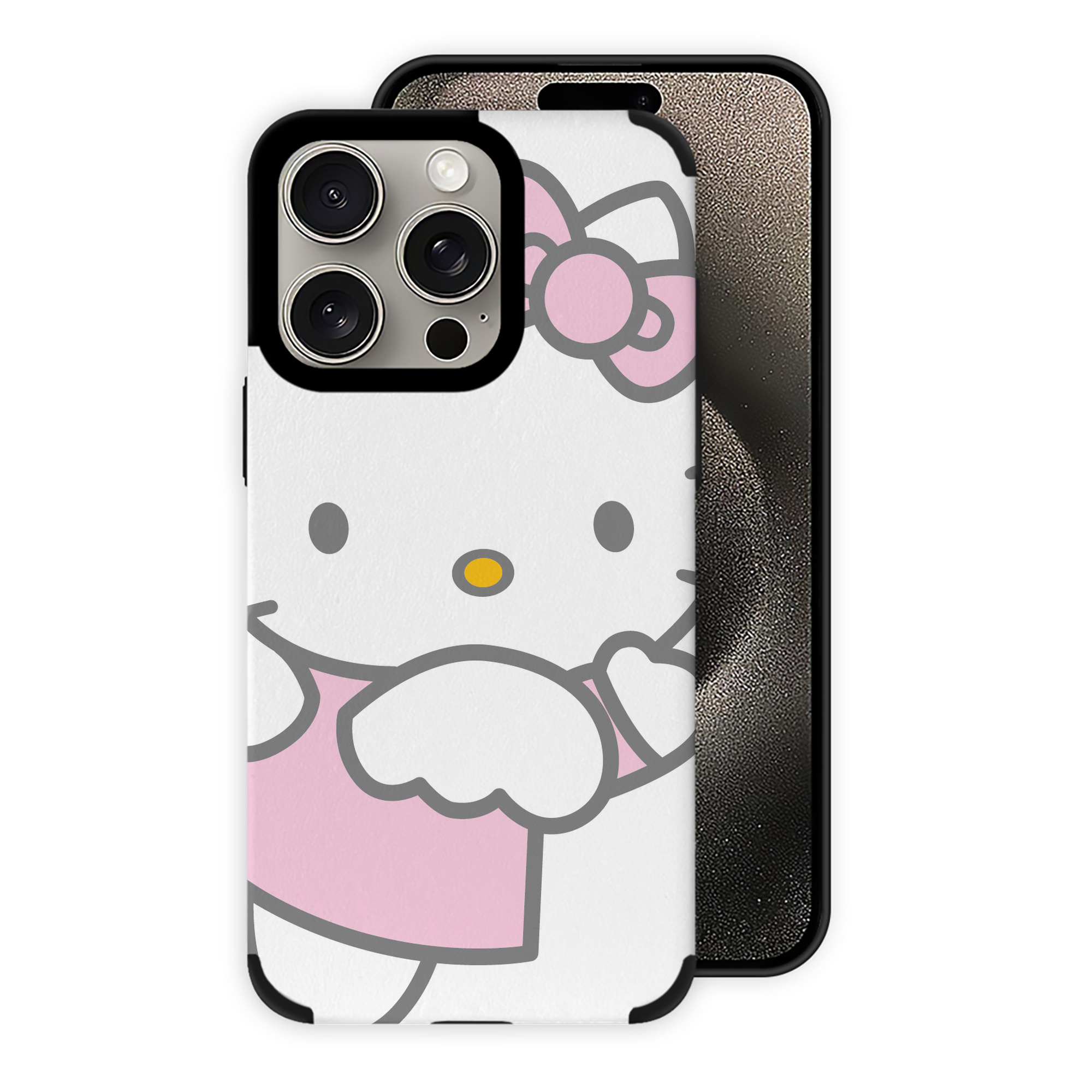 （画像用） Hello Kitty ハローキティ 【iPhone15ProMax対応】 PUレザー スマホケース 耐衝撃＆黄変防止