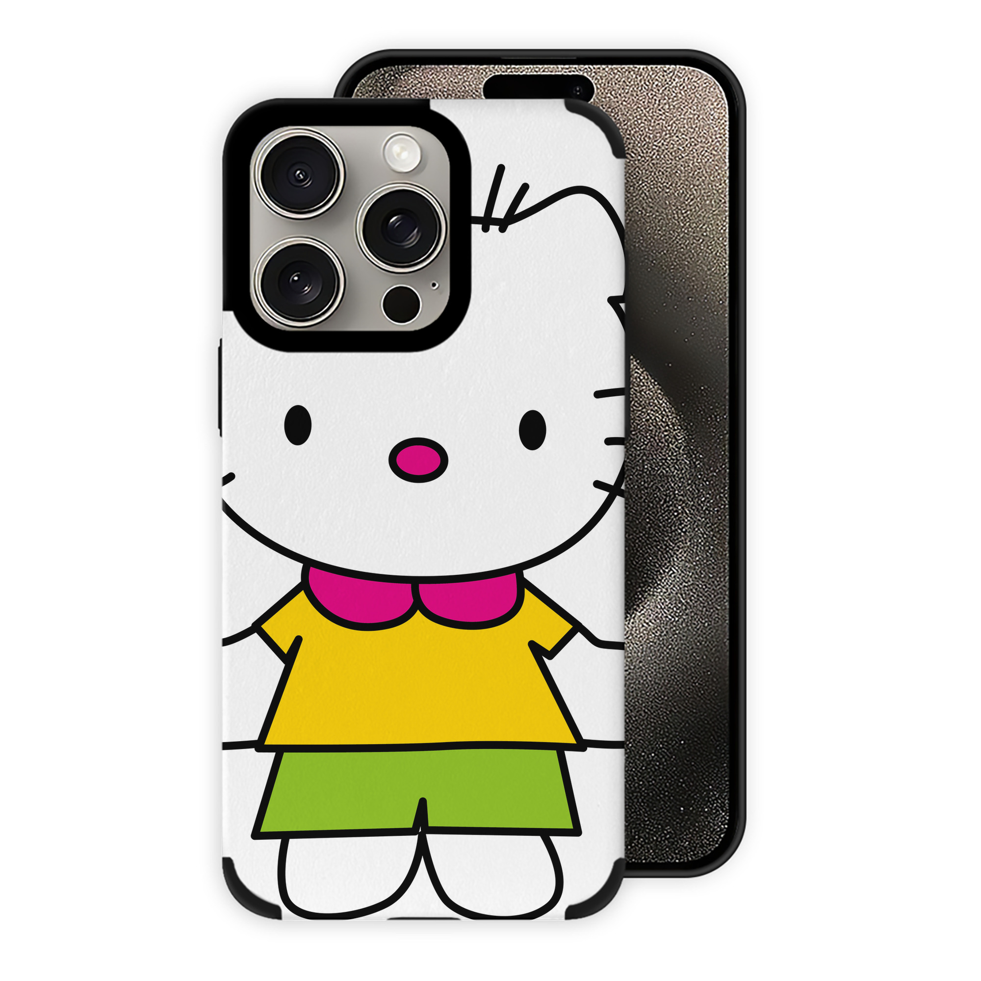 （画像用） Hello Kitty ハローキティ 【iPhone15ProMax対応】 PUレザー スマホケース 耐衝撃＆黄変防止