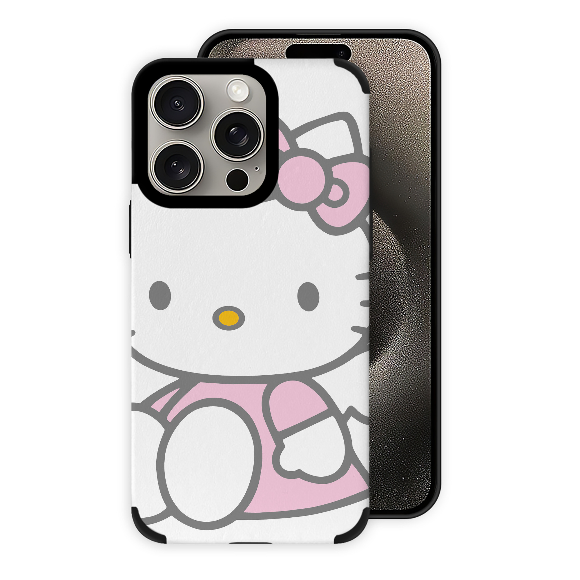 （画像用） Hello Kitty ハローキティ 【iPhone15ProMax対応】 PUレザー スマホケース 耐衝撃＆黄変防止