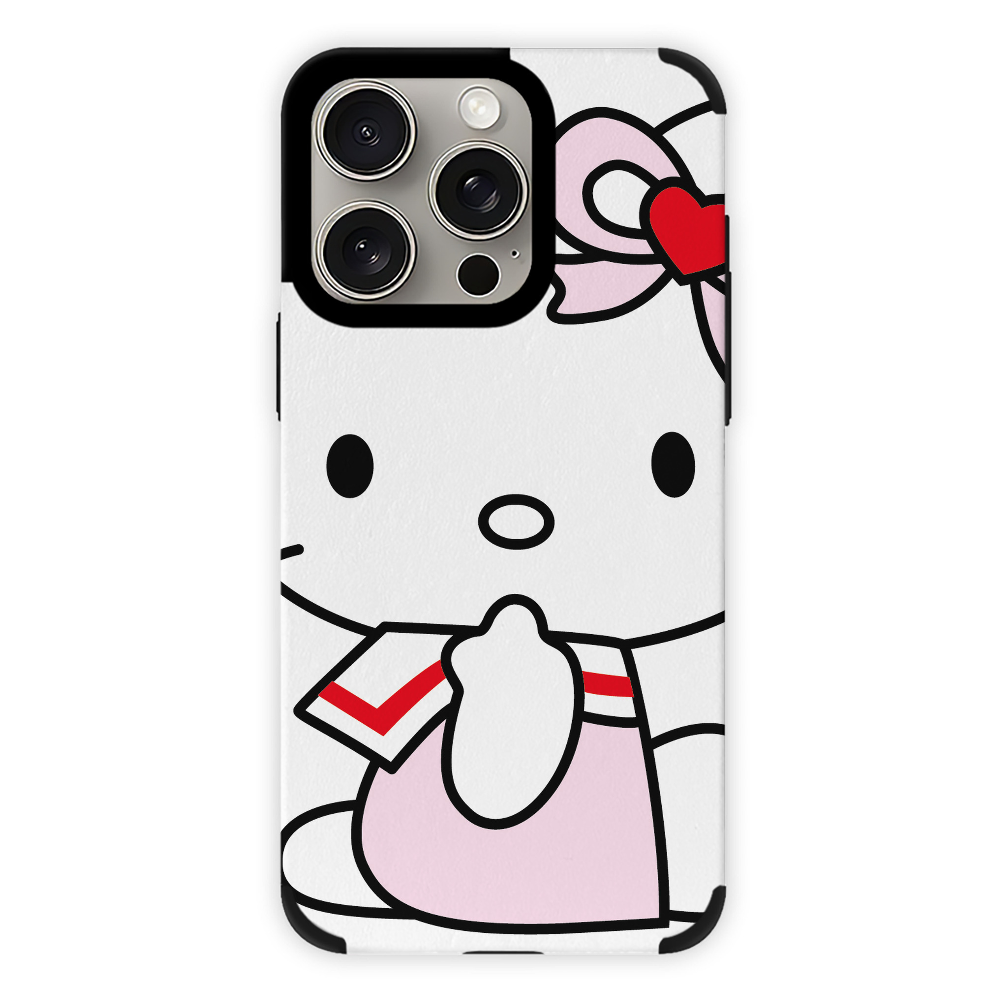 （画像用） Hello Kitty ハローキティ 【iPhone15ProMax対応】 PUレザー スマホケース 耐衝撃＆黄変防止