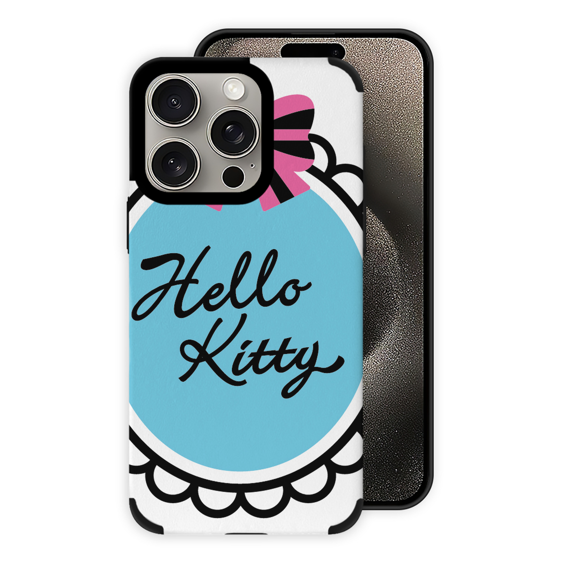 （画像用） Hello Kitty ハローキティ 【iPhone15ProMax対応】 PUレザー スマホケース 耐衝撃＆黄変防止