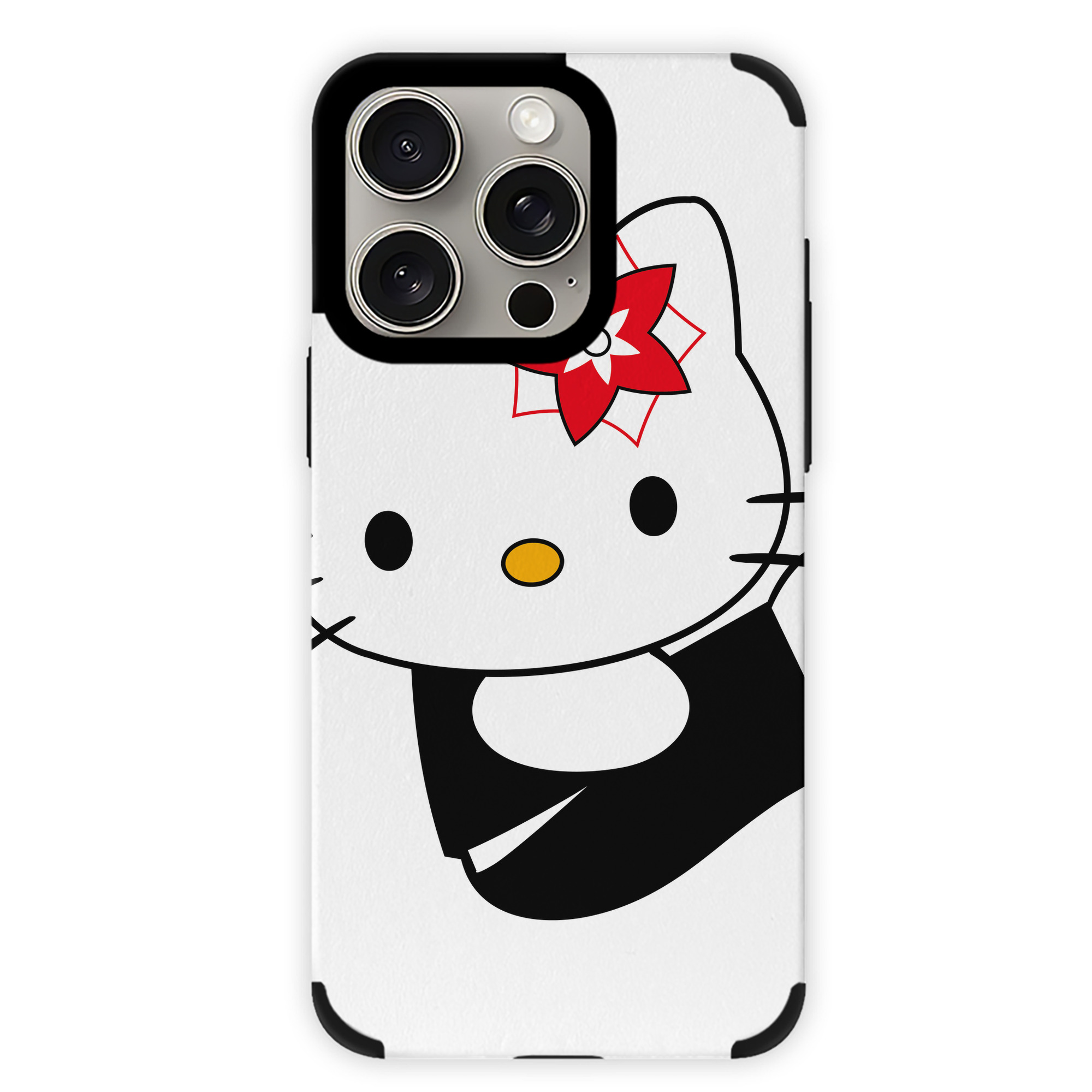 （画像用） Hello Kitty ハローキティ 【iPhone15ProMax対応】 PUレザー スマホケース 耐衝撃＆黄変防止