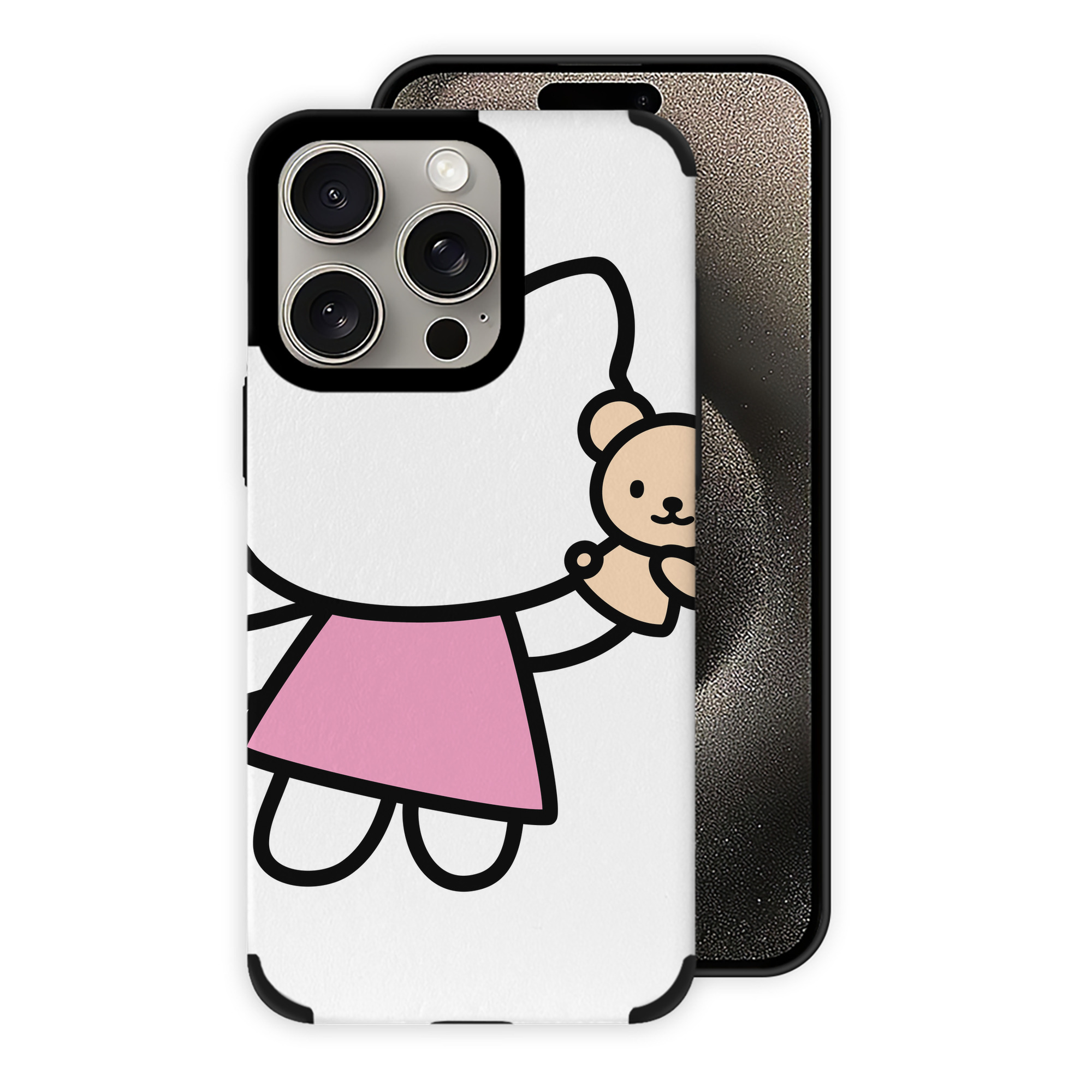 （画像用） Hello Kitty ハローキティ 【iPhone15ProMax対応】 PUレザー スマホケース 耐衝撃＆黄変防止
