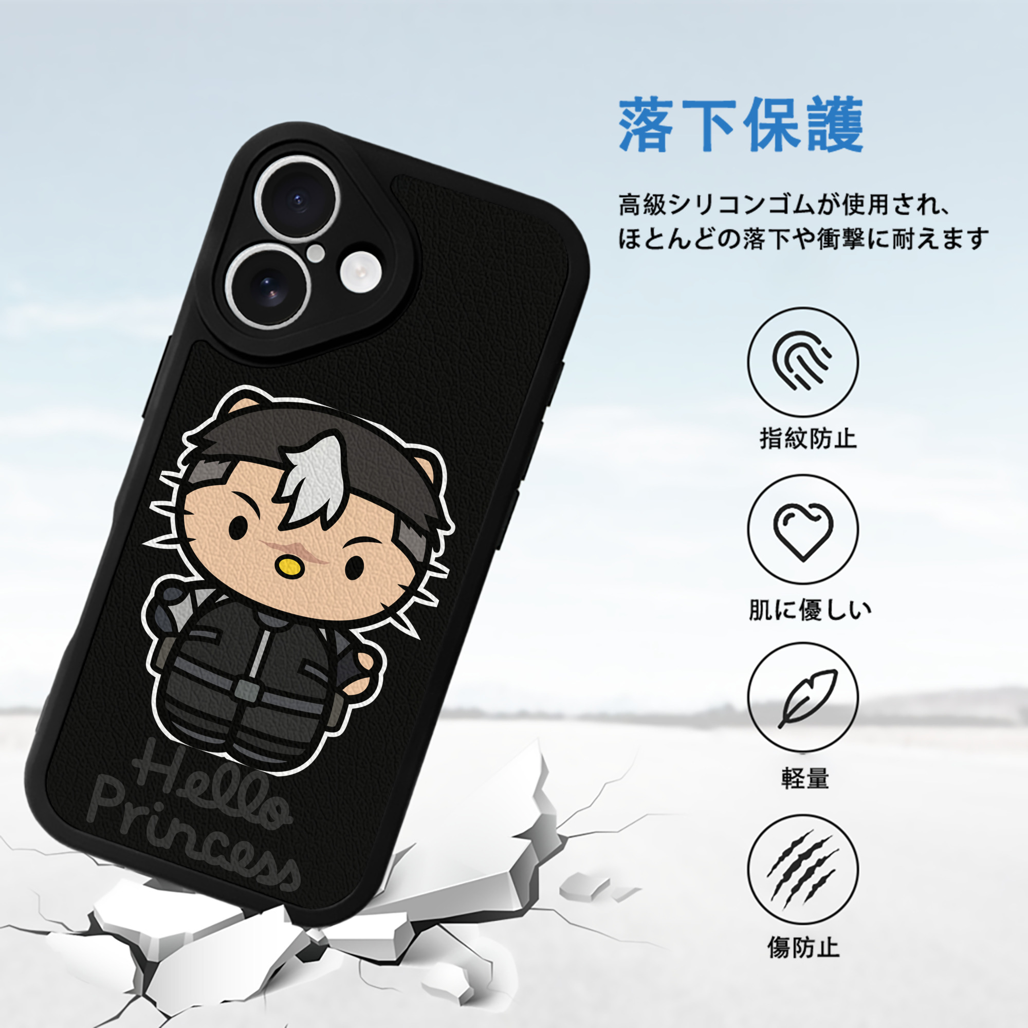 Hello Kitty ハローキティ 【iPhone 16シリーズ対応】シリコンスマホケース（レザー調） 材質：シリコン