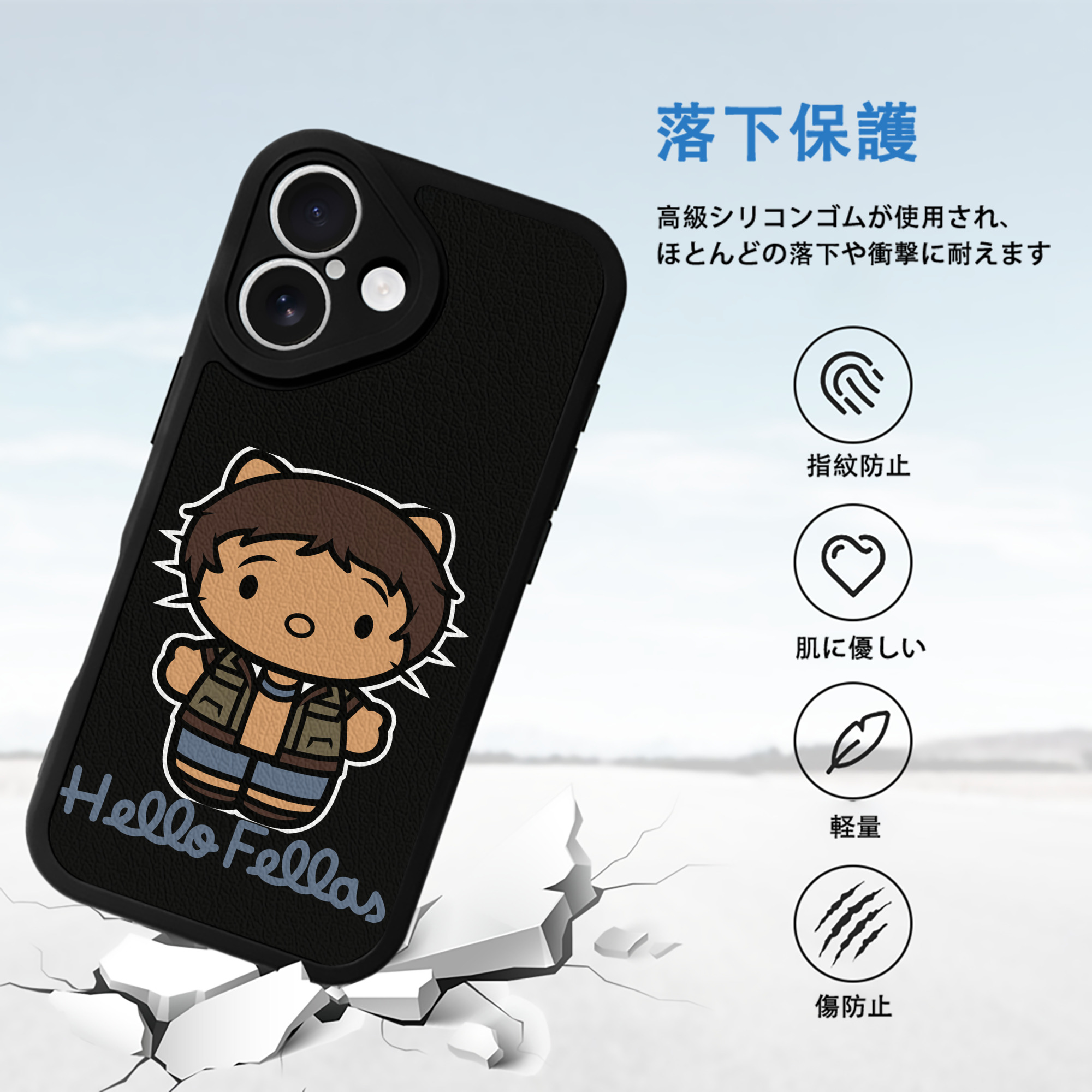 Hello Kitty ハローキティ 【iPhone 16シリーズ対応】シリコンスマホケース（レザー調） 材質：シリコン