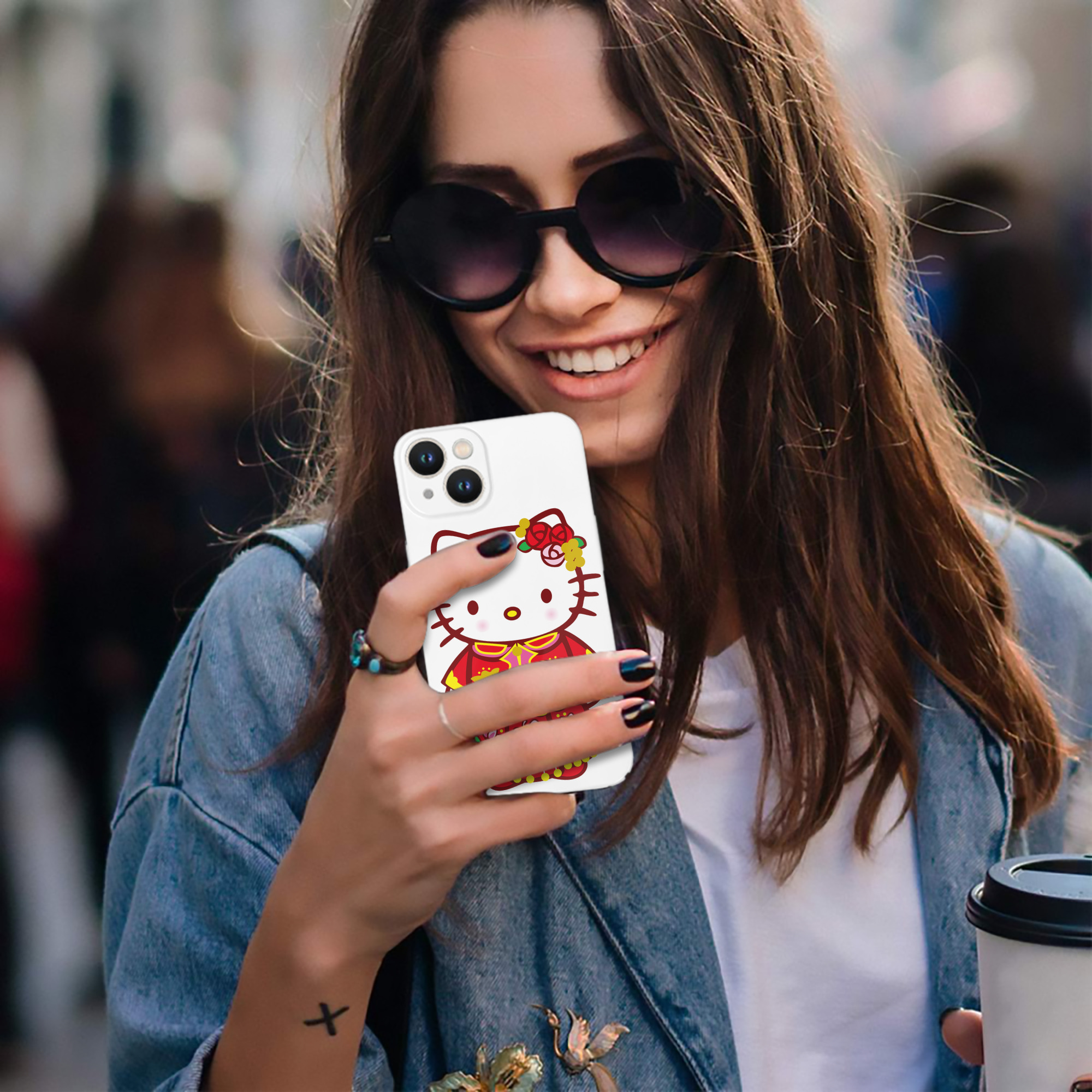 （画像用） Hello Kitty ハローキティ 【iPhone 14シリーズ対応】ハードケース