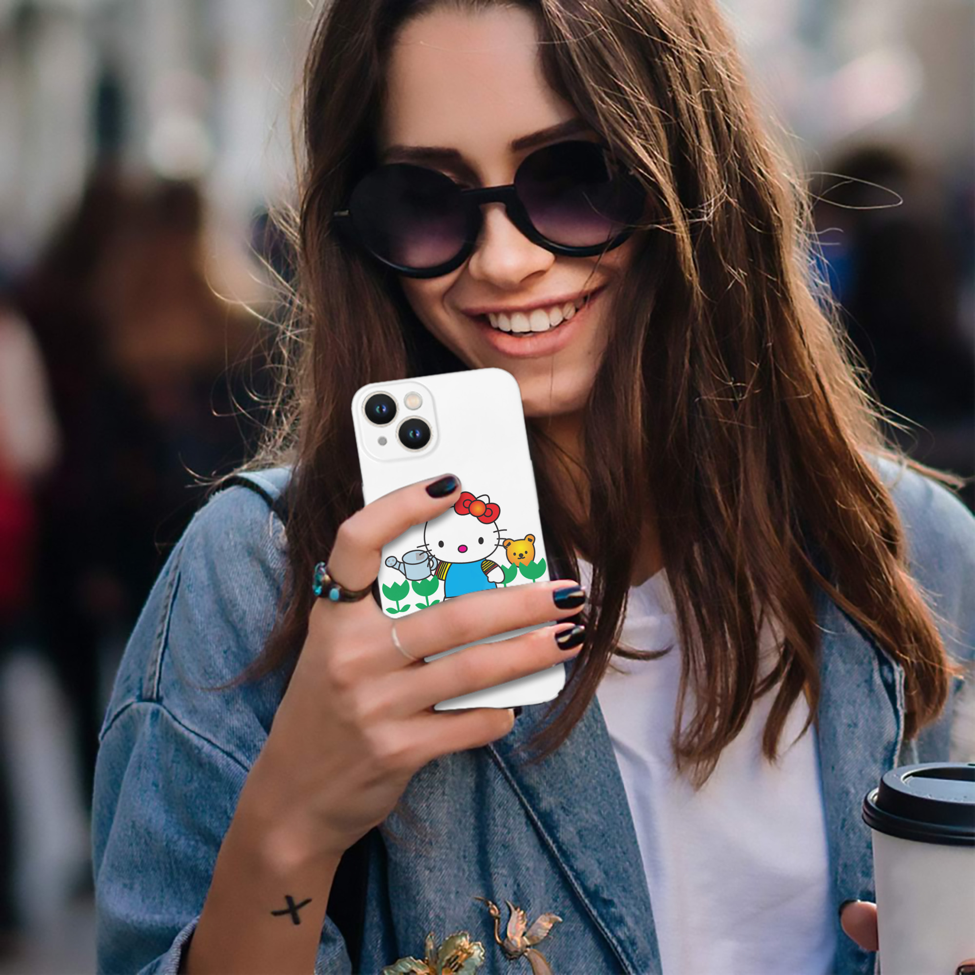 （画像用） Hello Kitty ハローキティ 【iPhone 14シリーズ対応】ハードケース