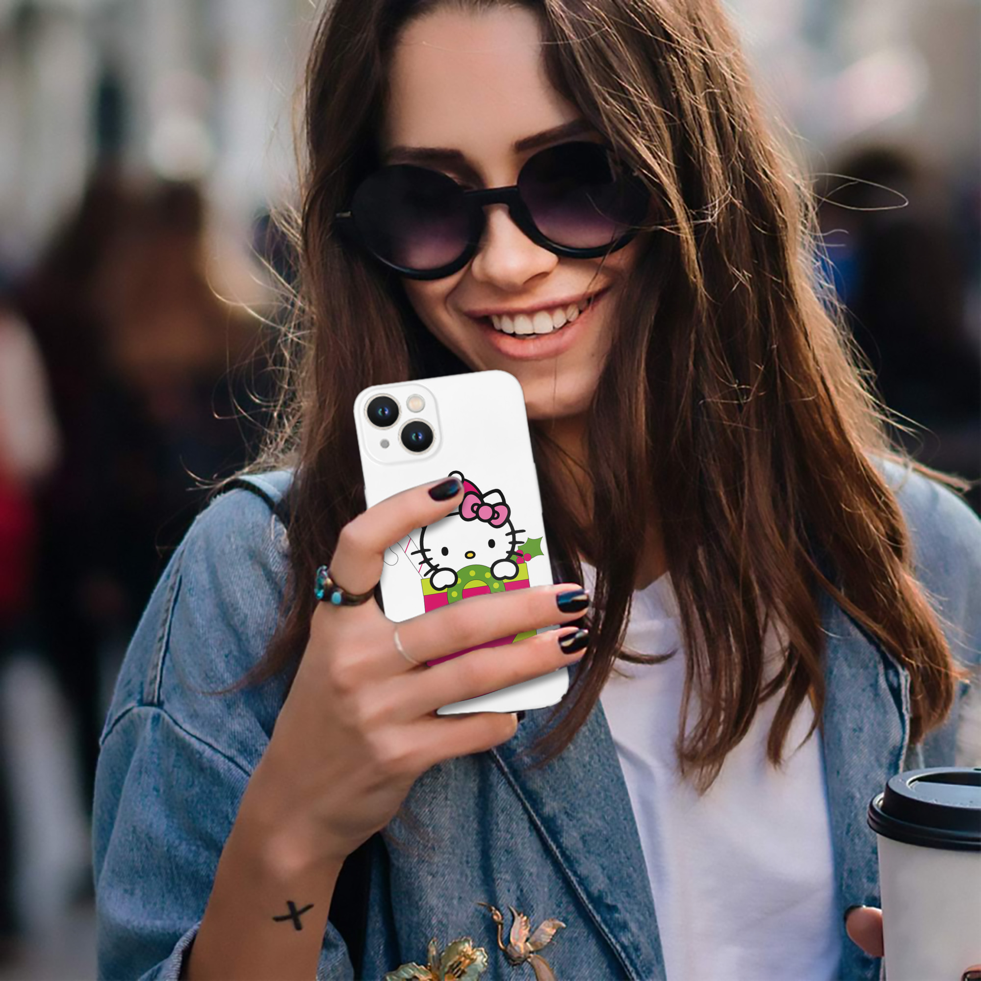 （画像用） Hello Kitty ハローキティ 【iPhone 14シリーズ対応】ハードケース