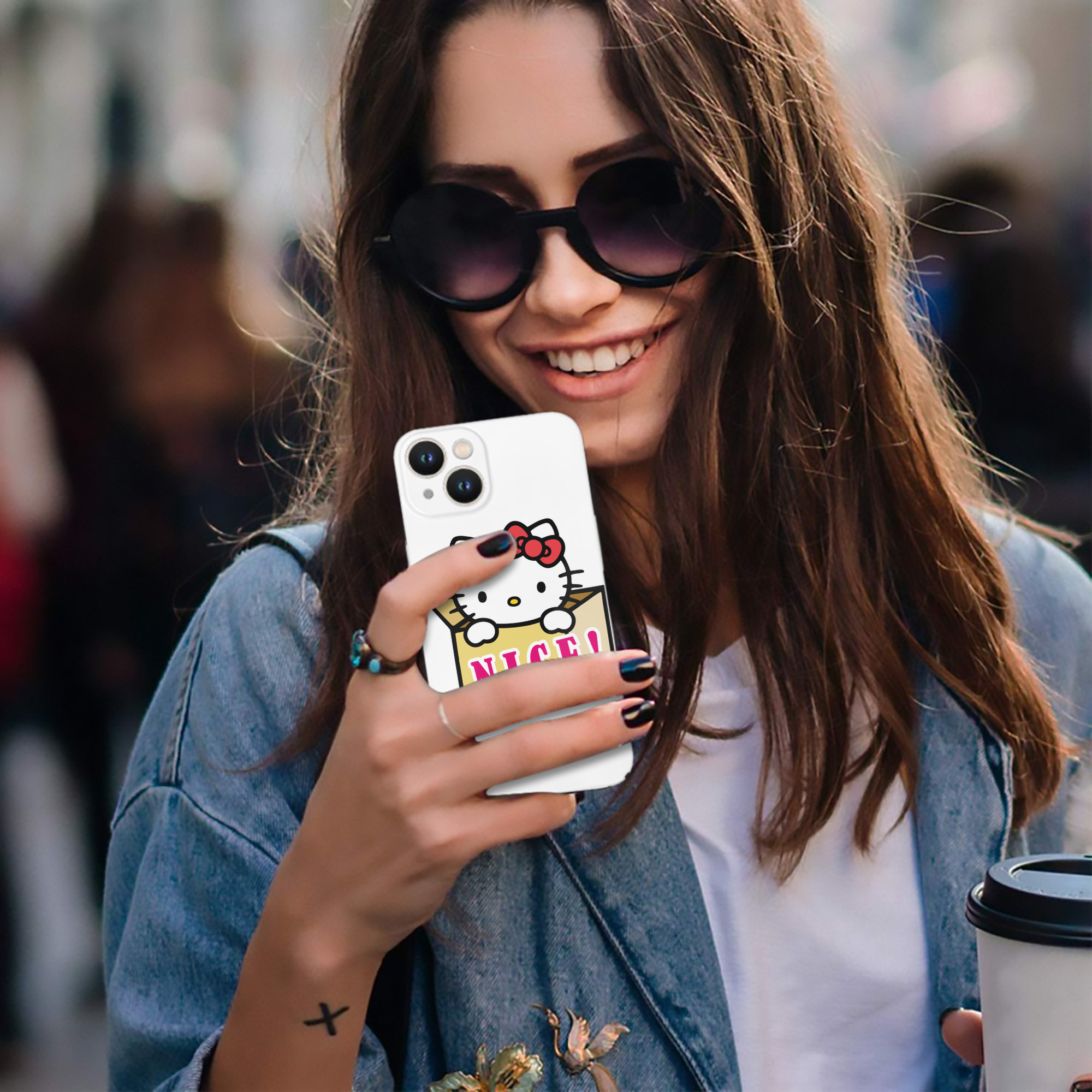 （画像用） Hello Kitty ハローキティ 【iPhone 14シリーズ対応】ハードケース
