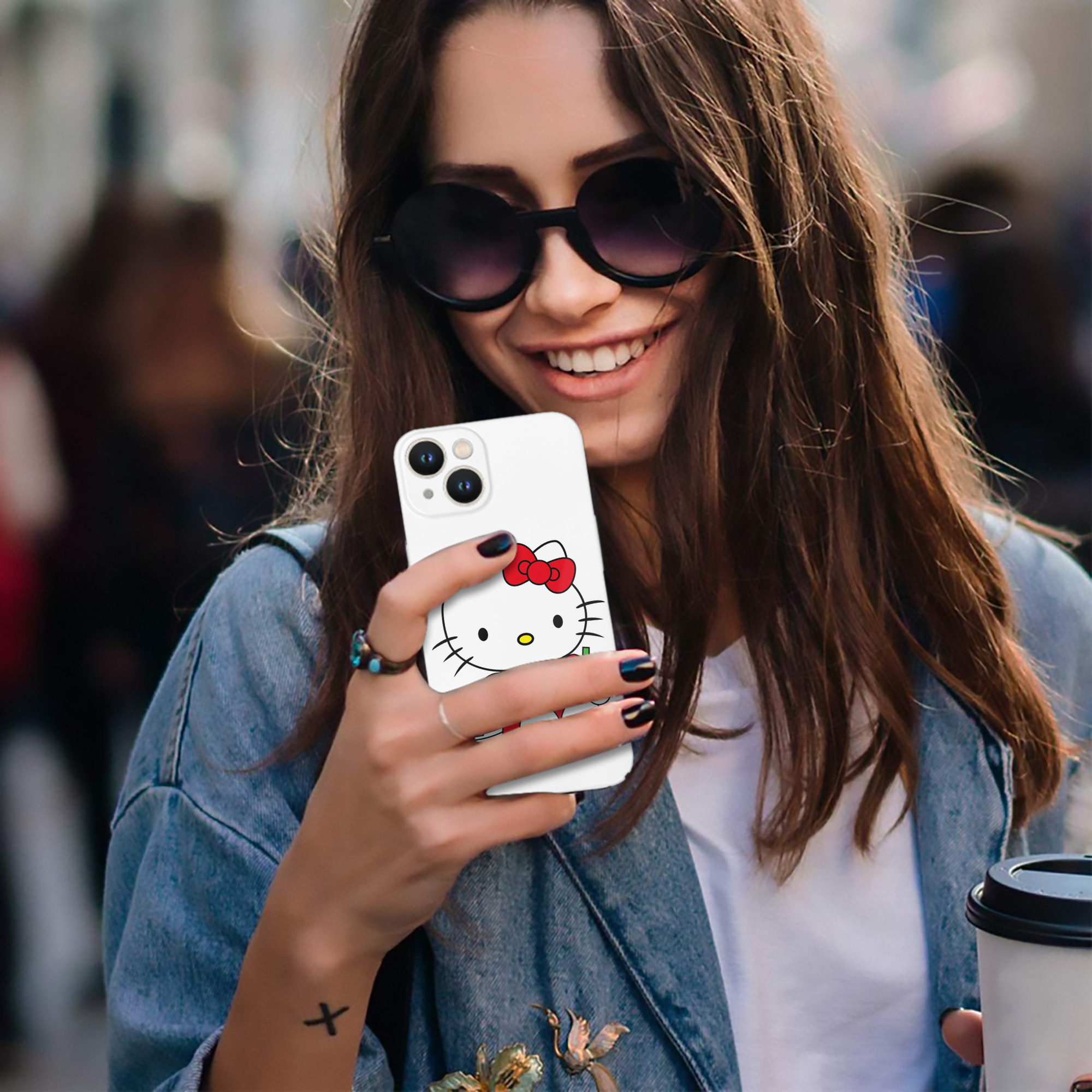 （画像用） Hello Kitty ハローキティ 【iPhone 14シリーズ対応】ハードケース