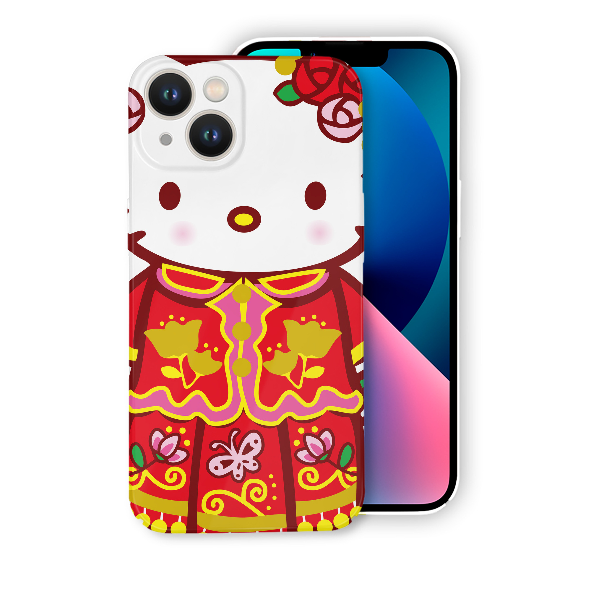 （画像用） Hello Kitty ハローキティ 【iPhone 14シリーズ対応】ハードケース