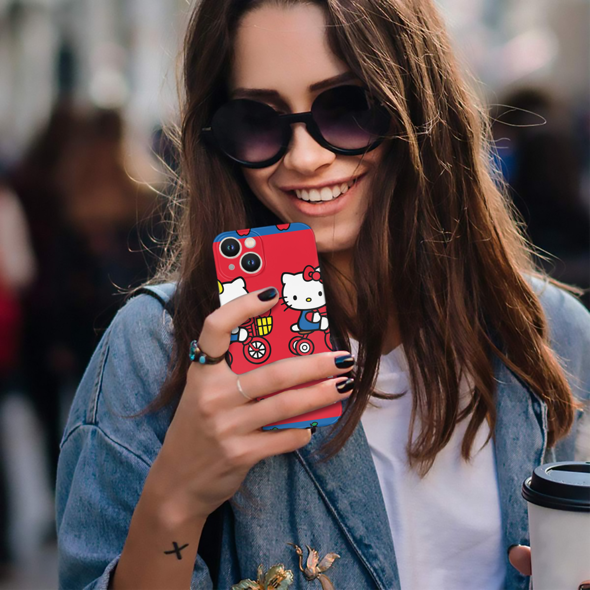 （画像用） Hello Kitty ハローキティ 【iPhone 14シリーズ対応】ハードケース