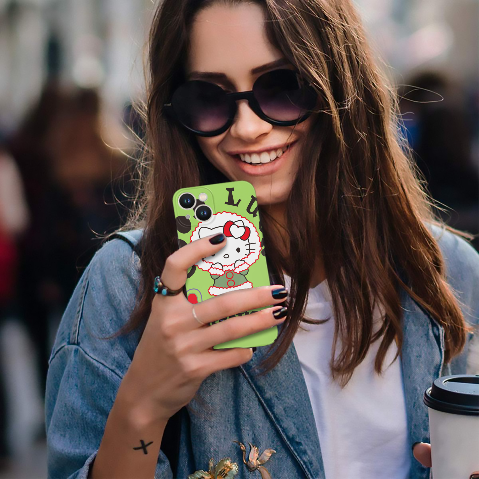 （画像用） Hello Kitty ハローキティ 【iPhone 14シリーズ対応】ハードケース