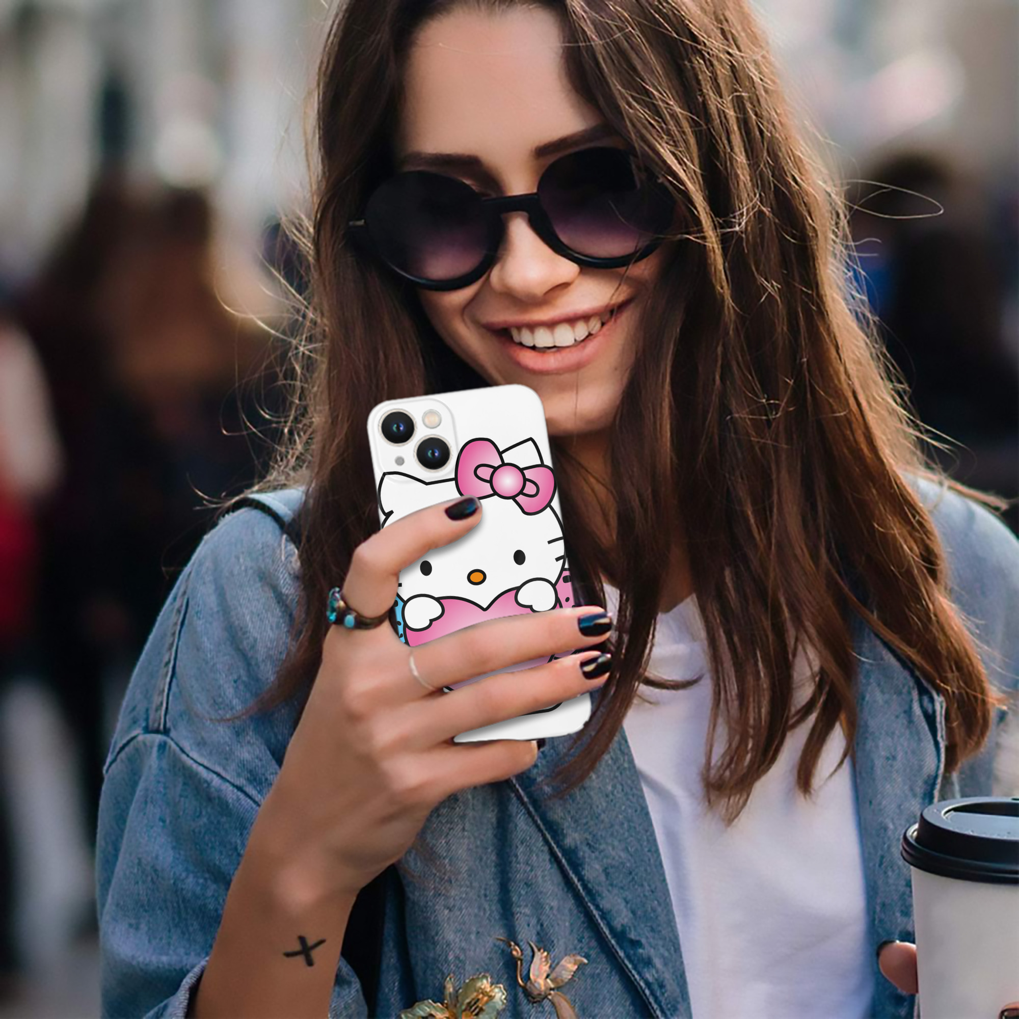 （画像用） Hello Kitty ハローキティ 【iPhone 14シリーズ対応】ハードケース