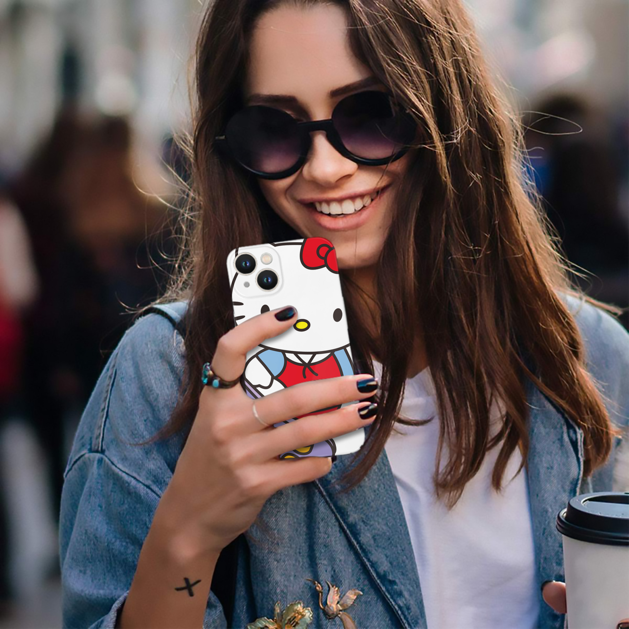 （画像用） Hello Kitty ハローキティ 【iPhone 14シリーズ対応】ハードケース