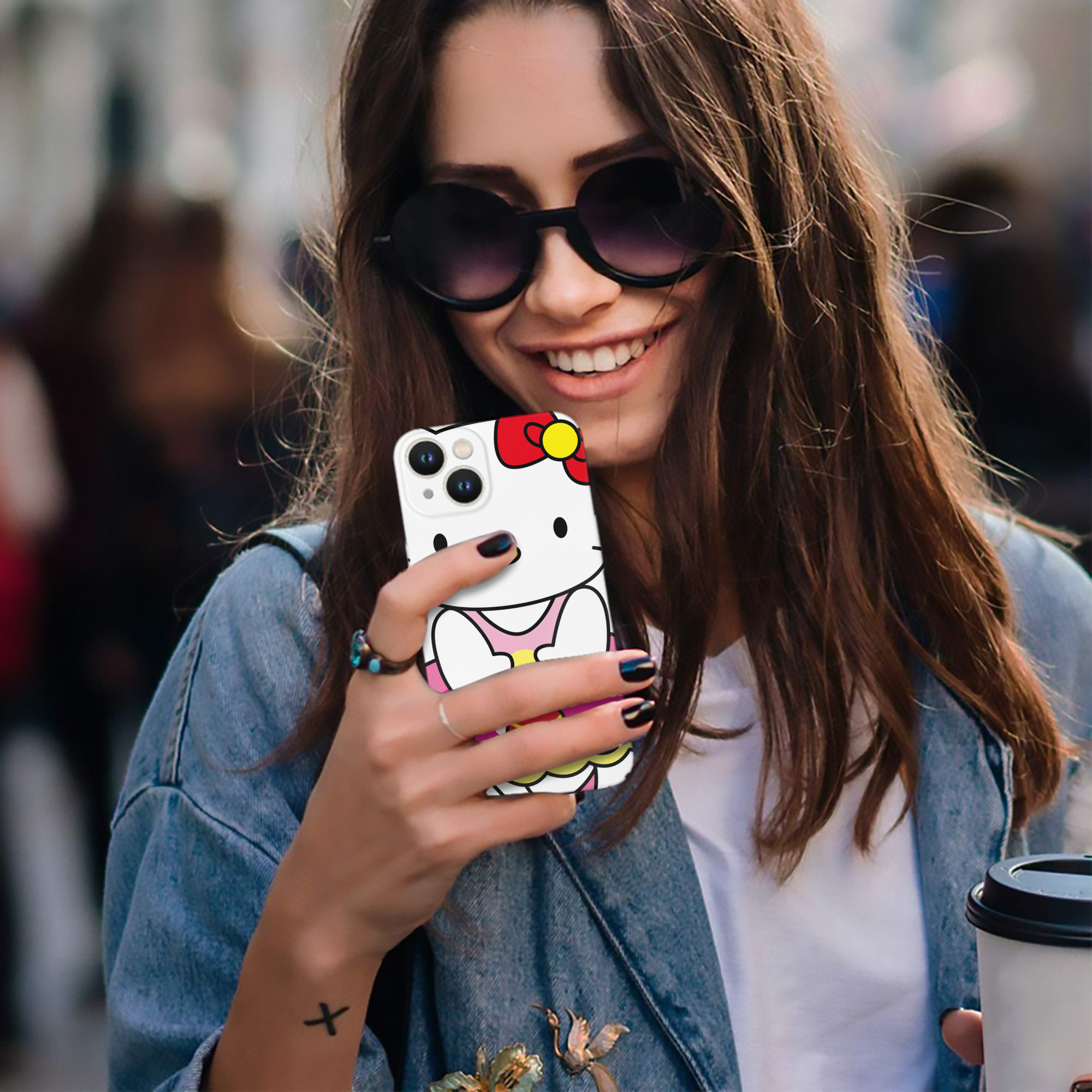 （画像用） Hello Kitty ハローキティ 【iPhone 14シリーズ対応】ハードケース