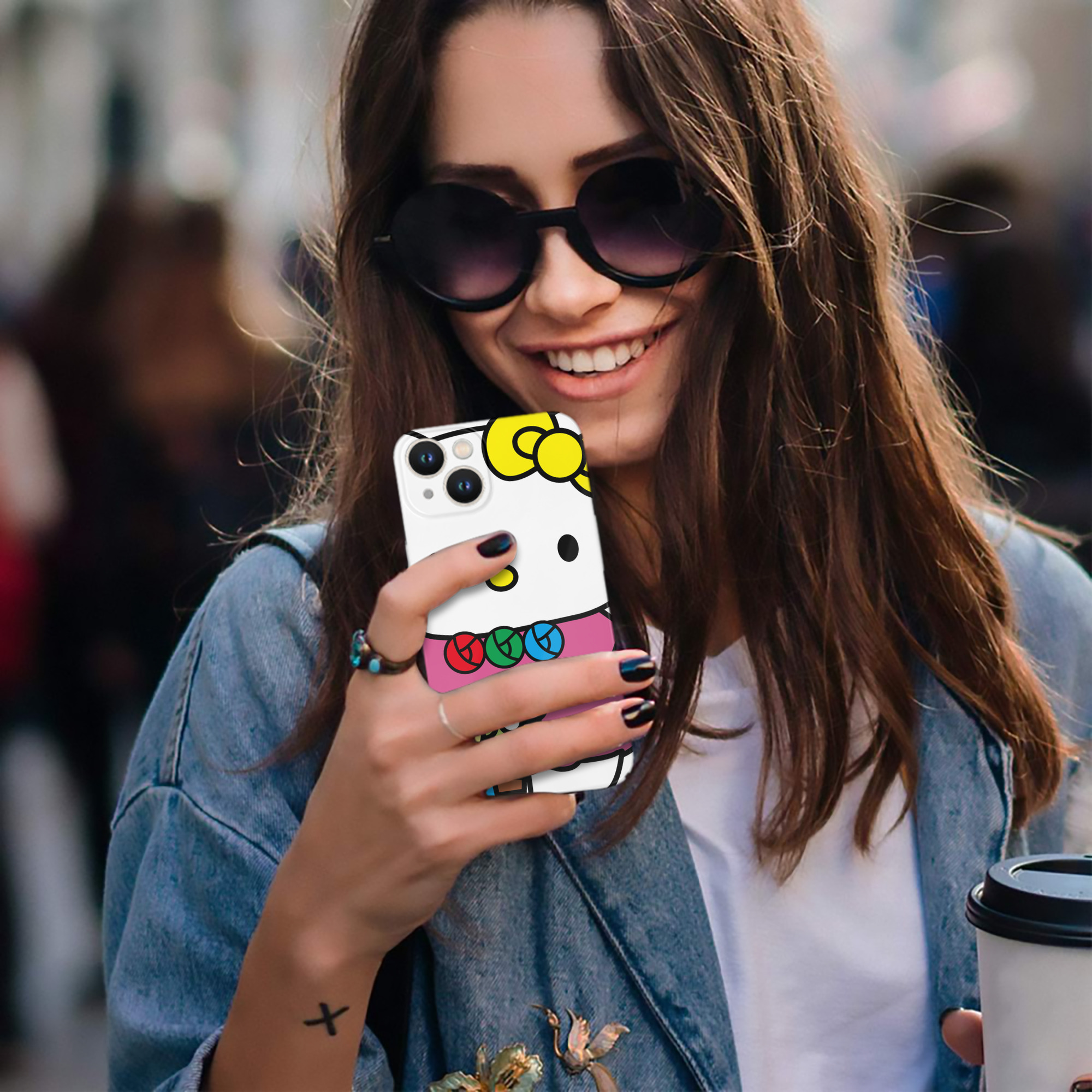 （画像用） Hello Kitty ハローキティ 【iPhone 14シリーズ対応】ハードケース