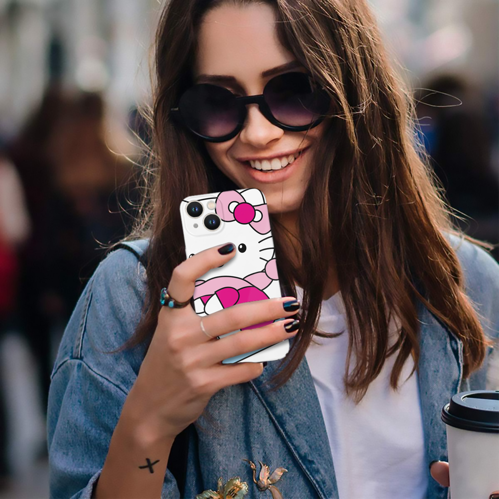 （画像用） Hello Kitty ハローキティ 【iPhone 14シリーズ対応】ハードケース