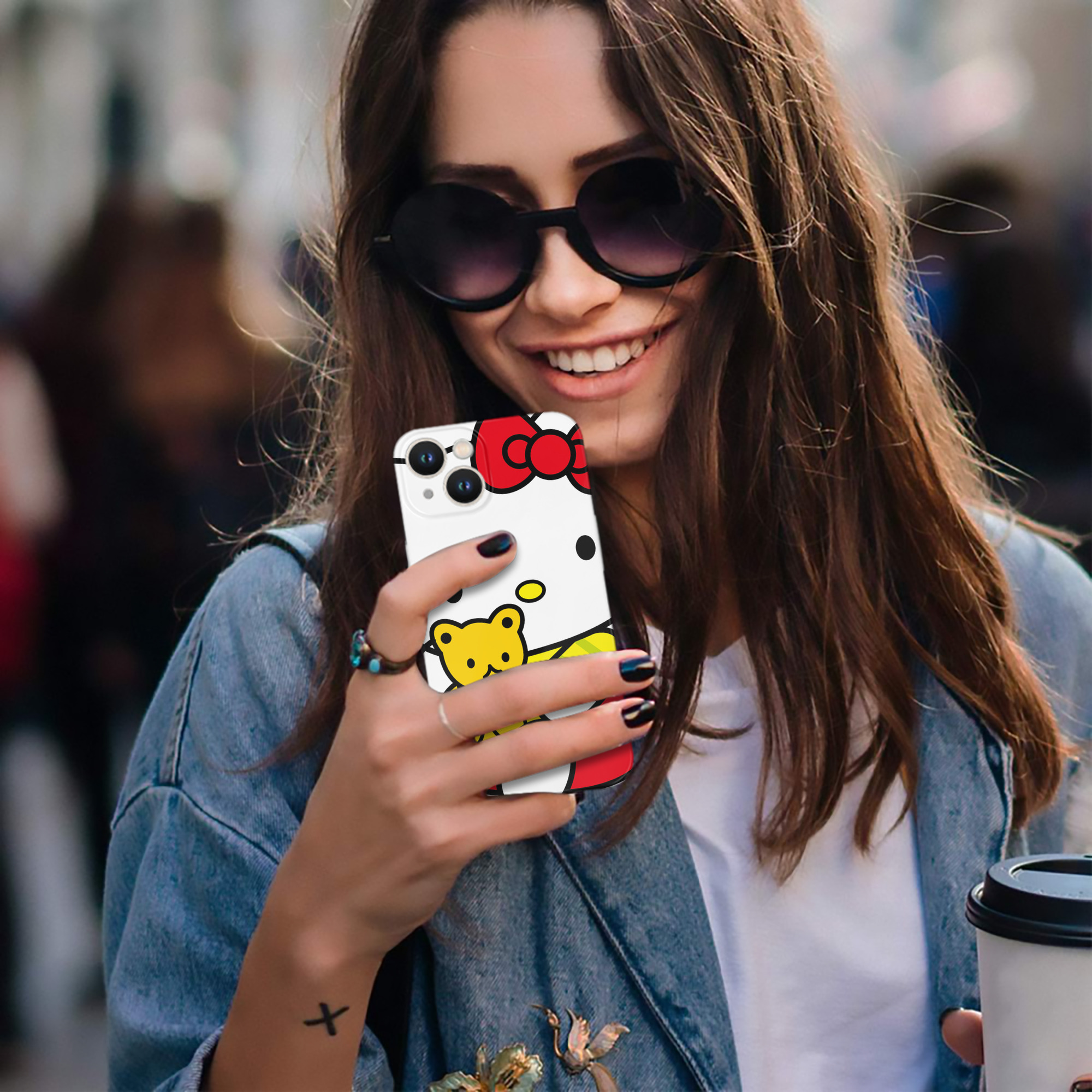 （画像用） Hello Kitty ハローキティ 【iPhone 14シリーズ対応】ハードケース