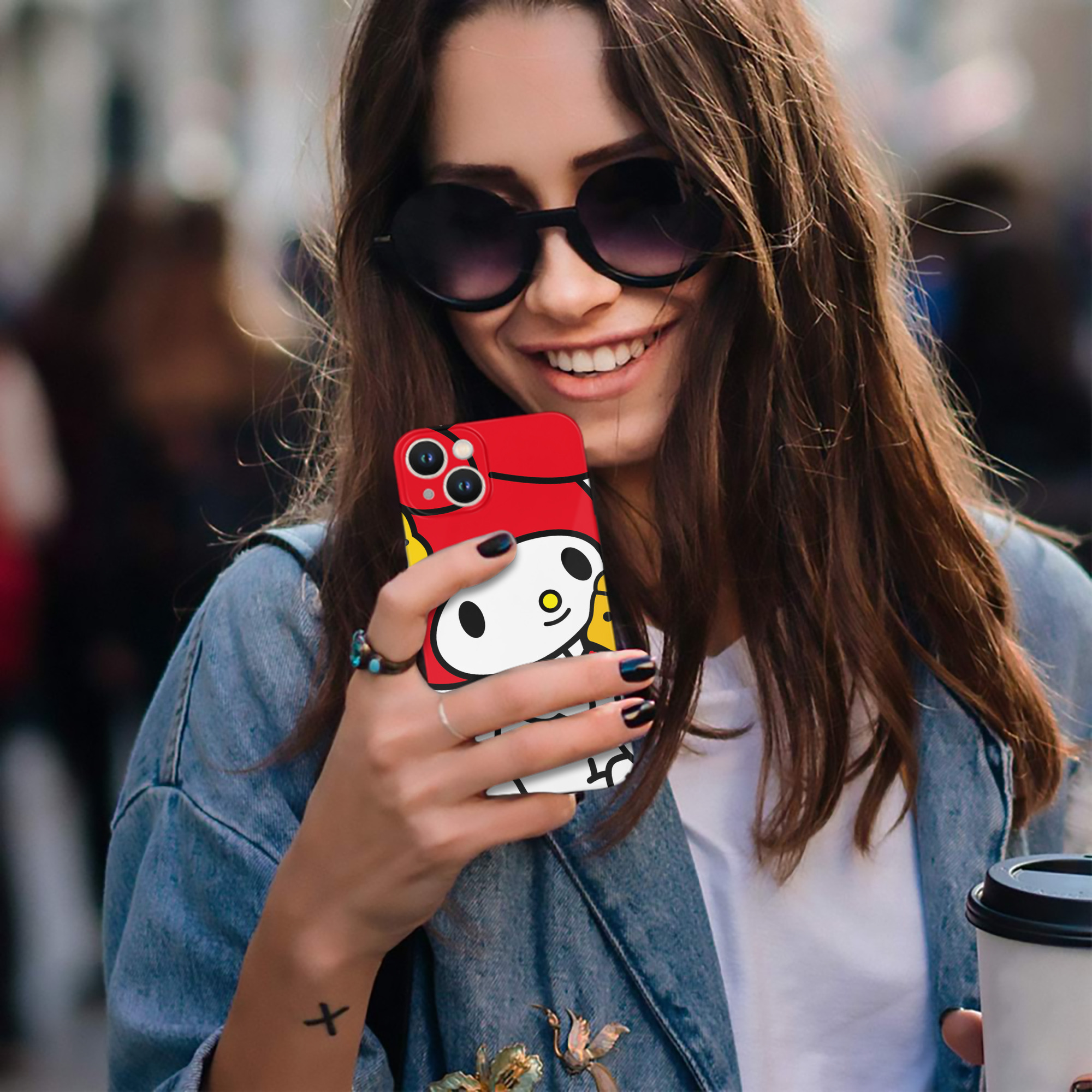 （画像用） Hello Kitty ハローキティ 【iPhone 14シリーズ対応】ハードケース
