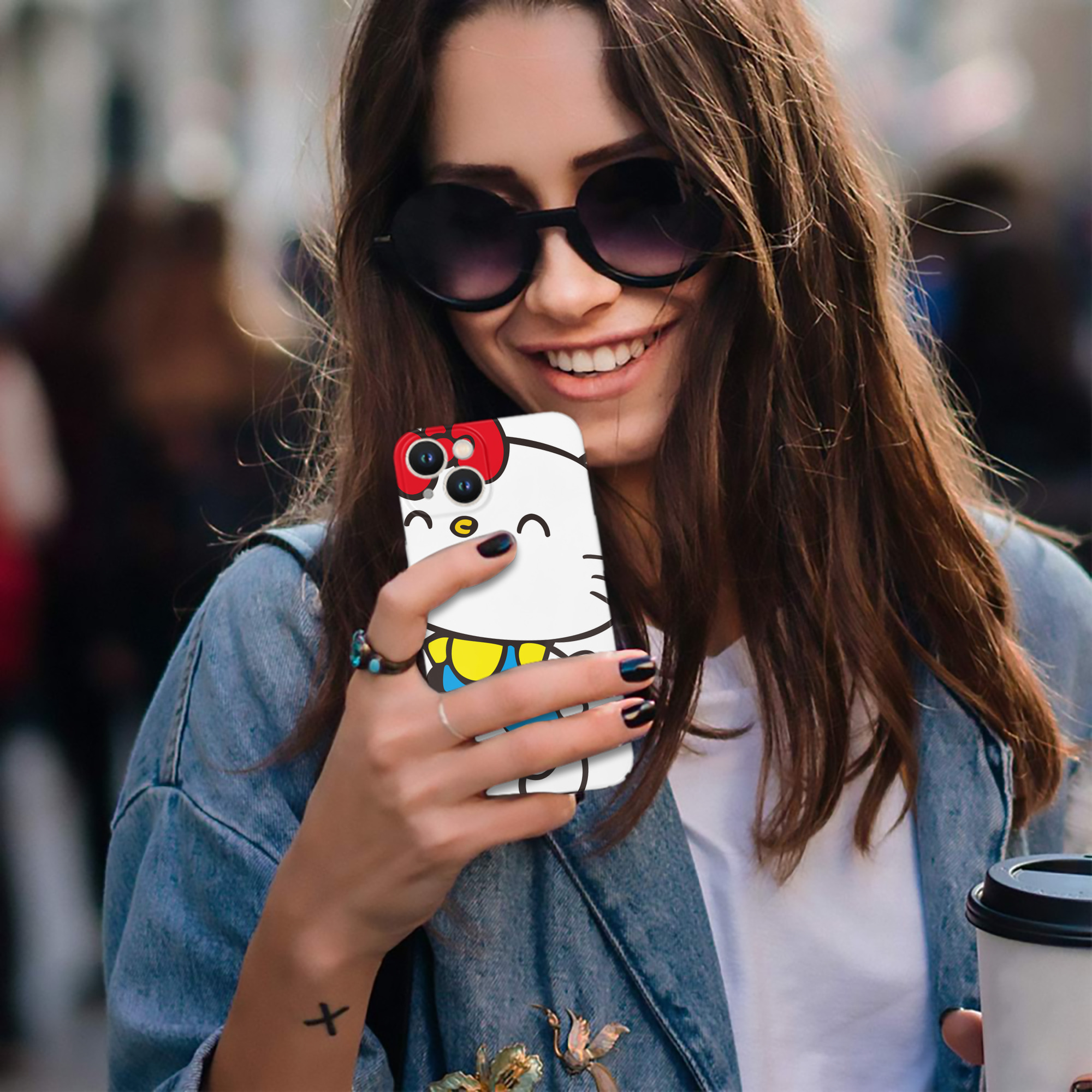 （画像用） Hello Kitty ハローキティ 【iPhone 14シリーズ対応】ハードケース
