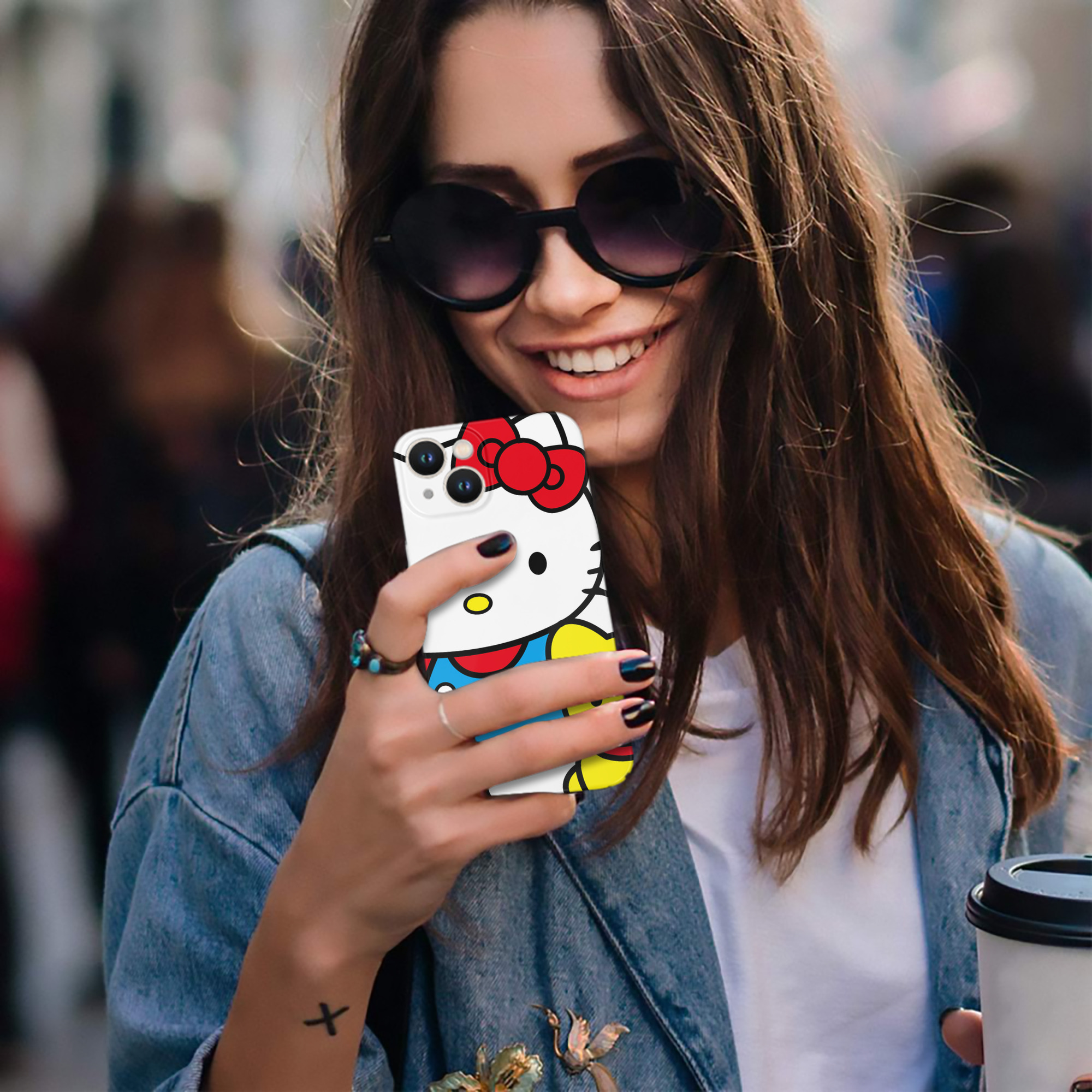 （画像用） Hello Kitty ハローキティ 【iPhone 14シリーズ対応】ハードケース