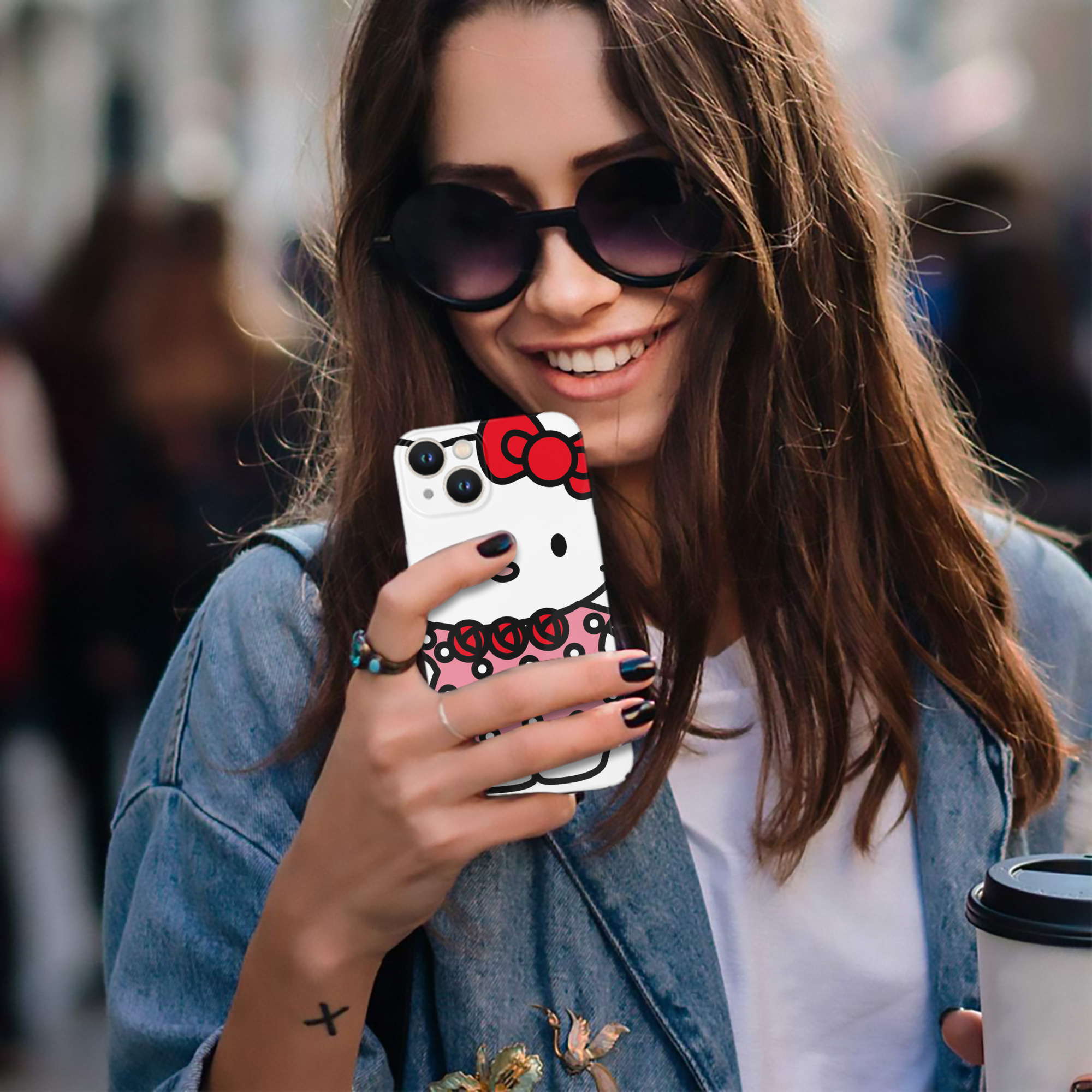 （画像用） Hello Kitty ハローキティ 【iPhone 14シリーズ対応】ハードケース
