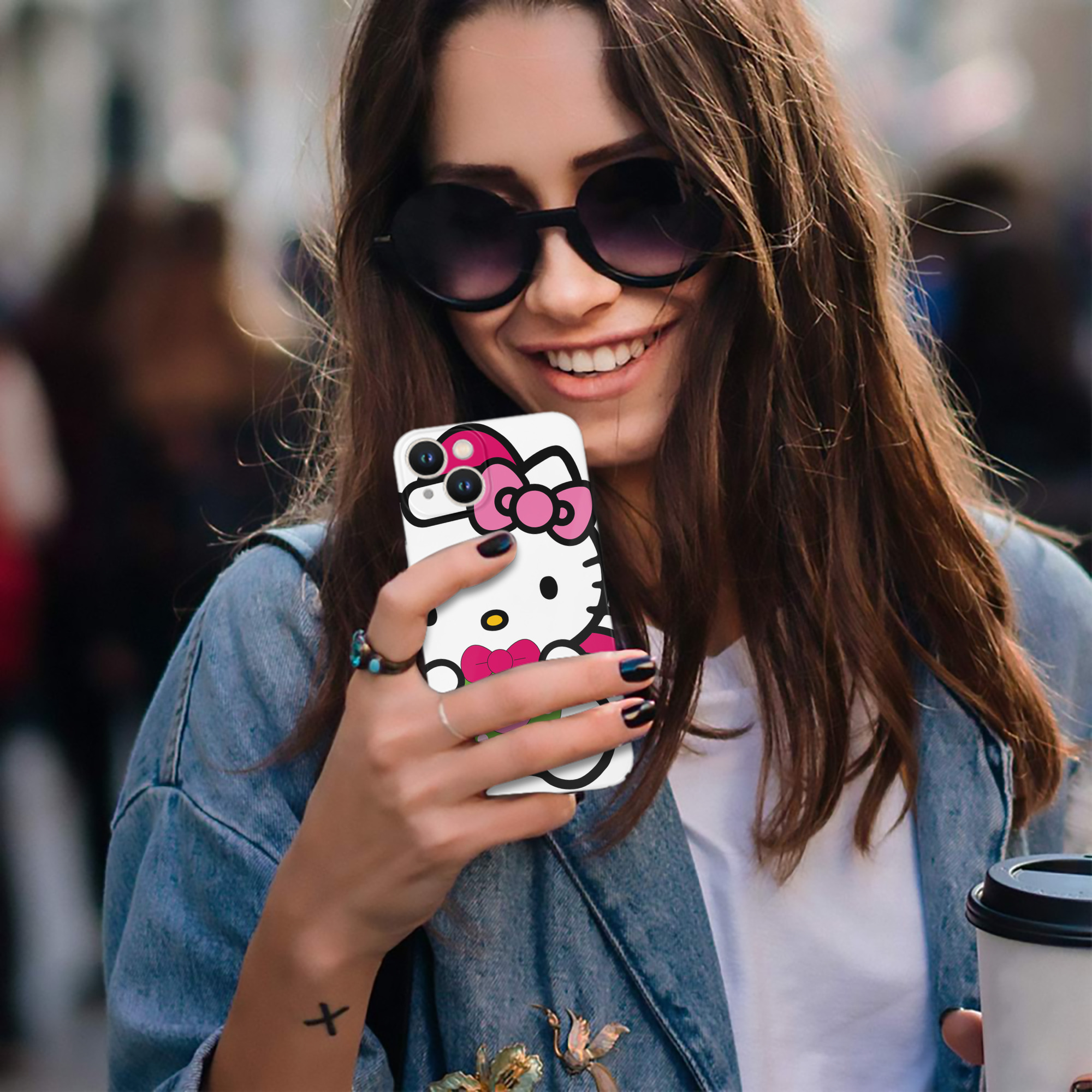 （画像用） Hello Kitty ハローキティ 【iPhone 14シリーズ対応】ハードケース