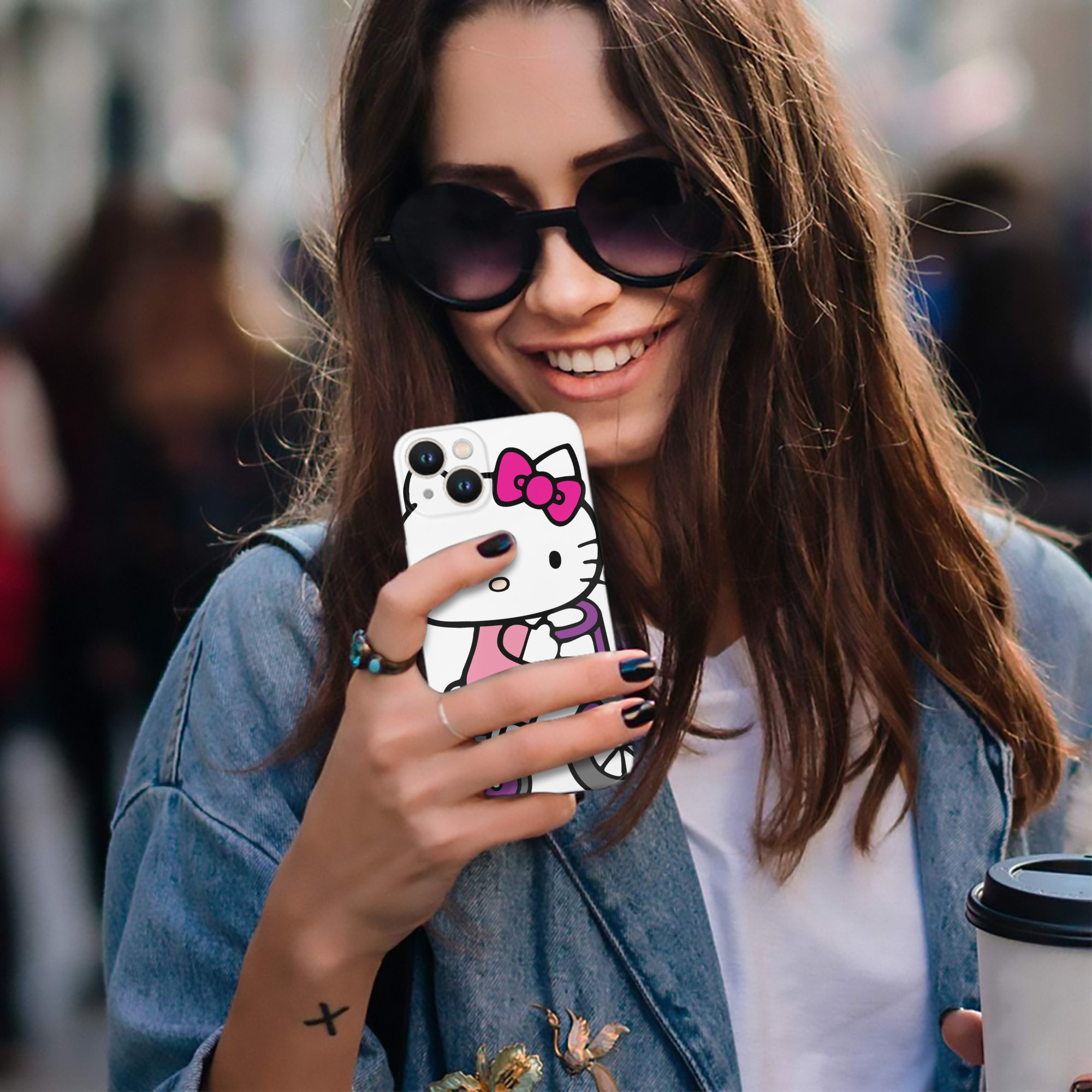 （画像用） Hello Kitty ハローキティ 【iPhone 14シリーズ対応】ハードケース
