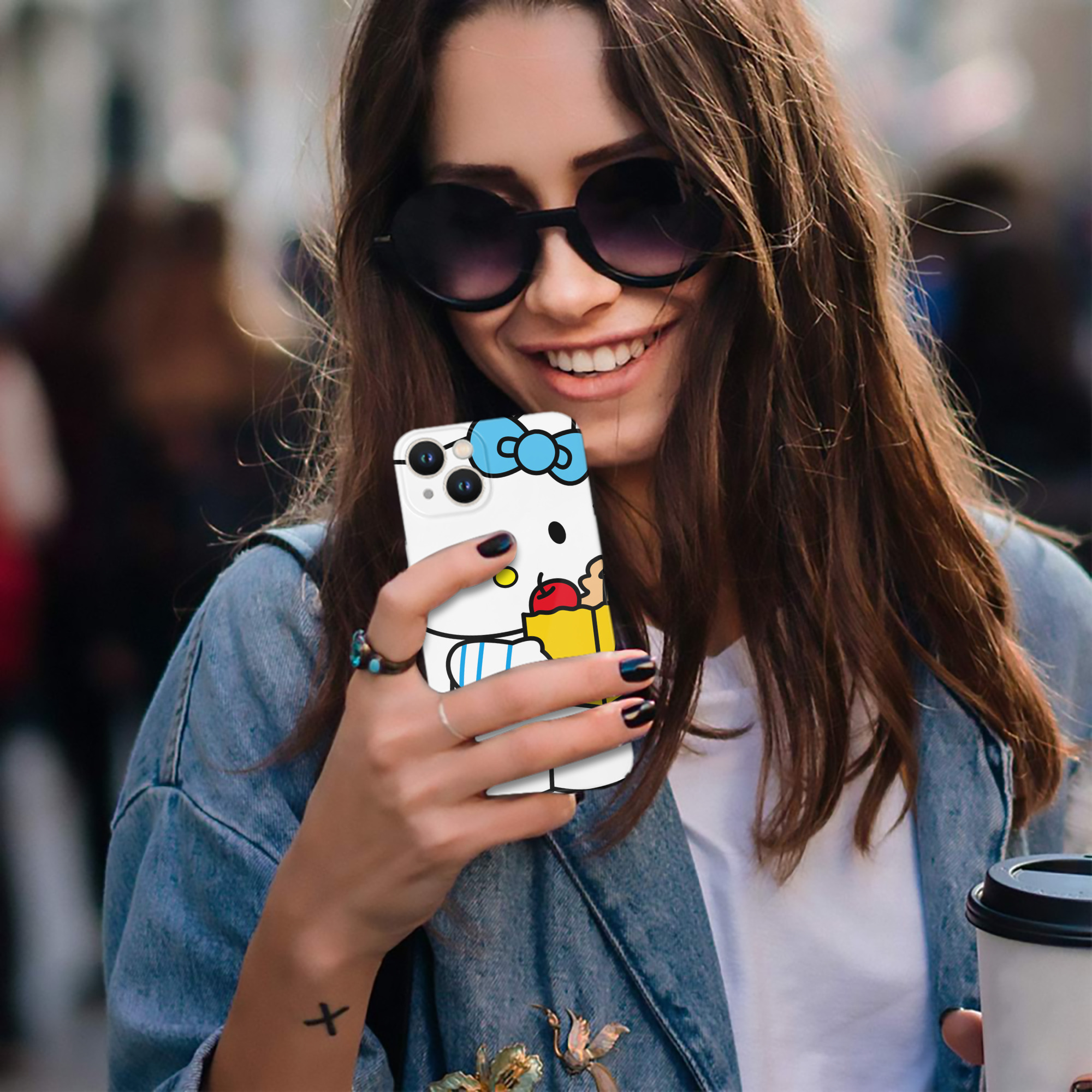 （画像用） Hello Kitty ハローキティ 【iPhone 14シリーズ対応】ハードケース
