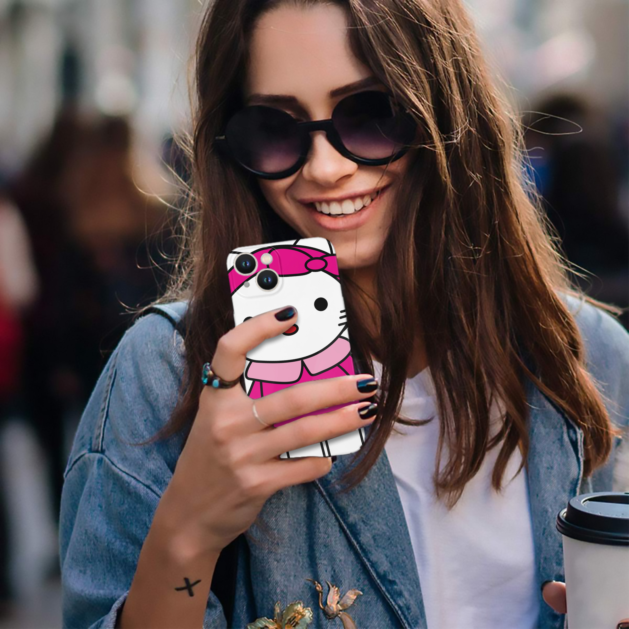 （画像用） Hello Kitty ハローキティ 【iPhone 14シリーズ対応】ハードケース