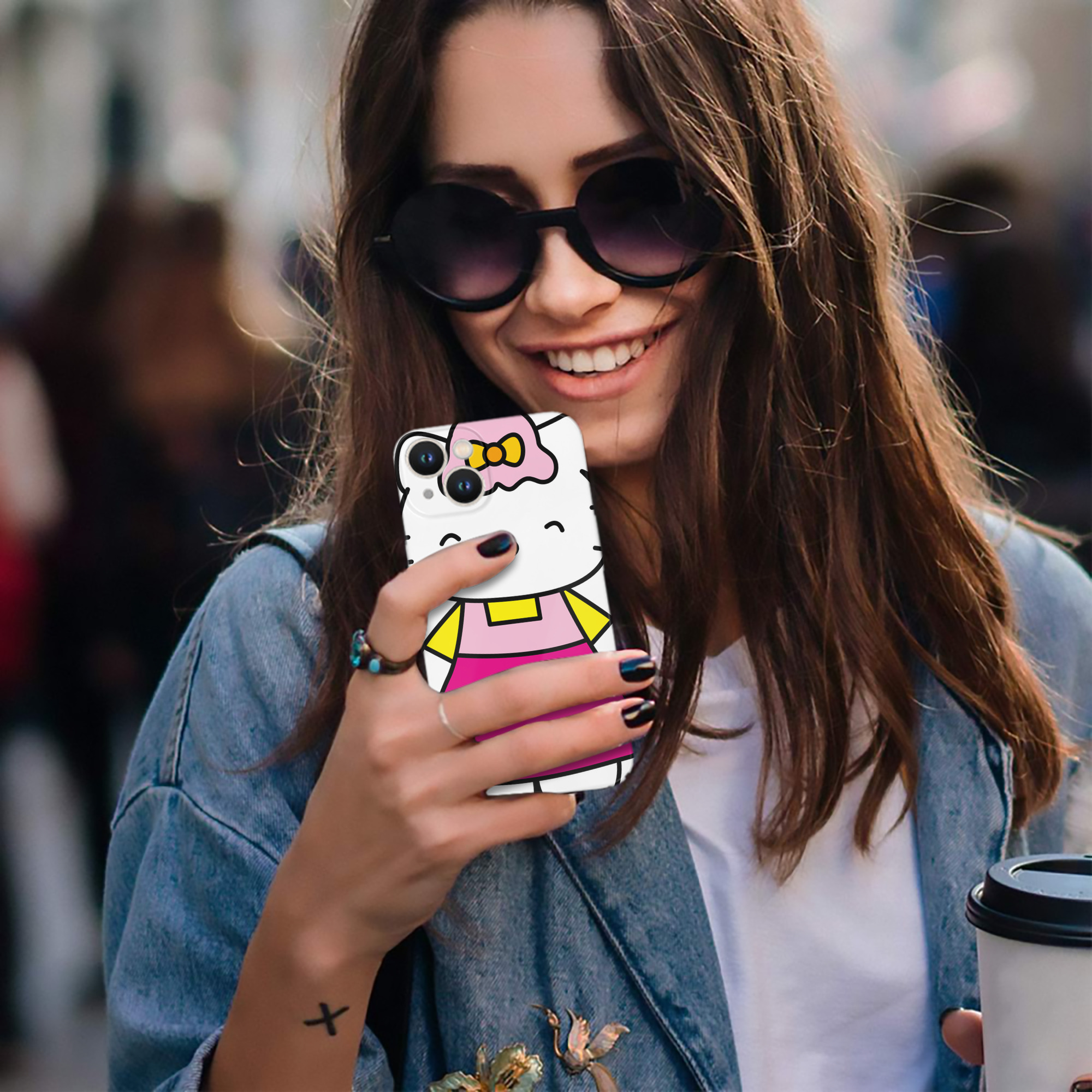（画像用） Hello Kitty ハローキティ 【iPhone 14シリーズ対応】ハードケース