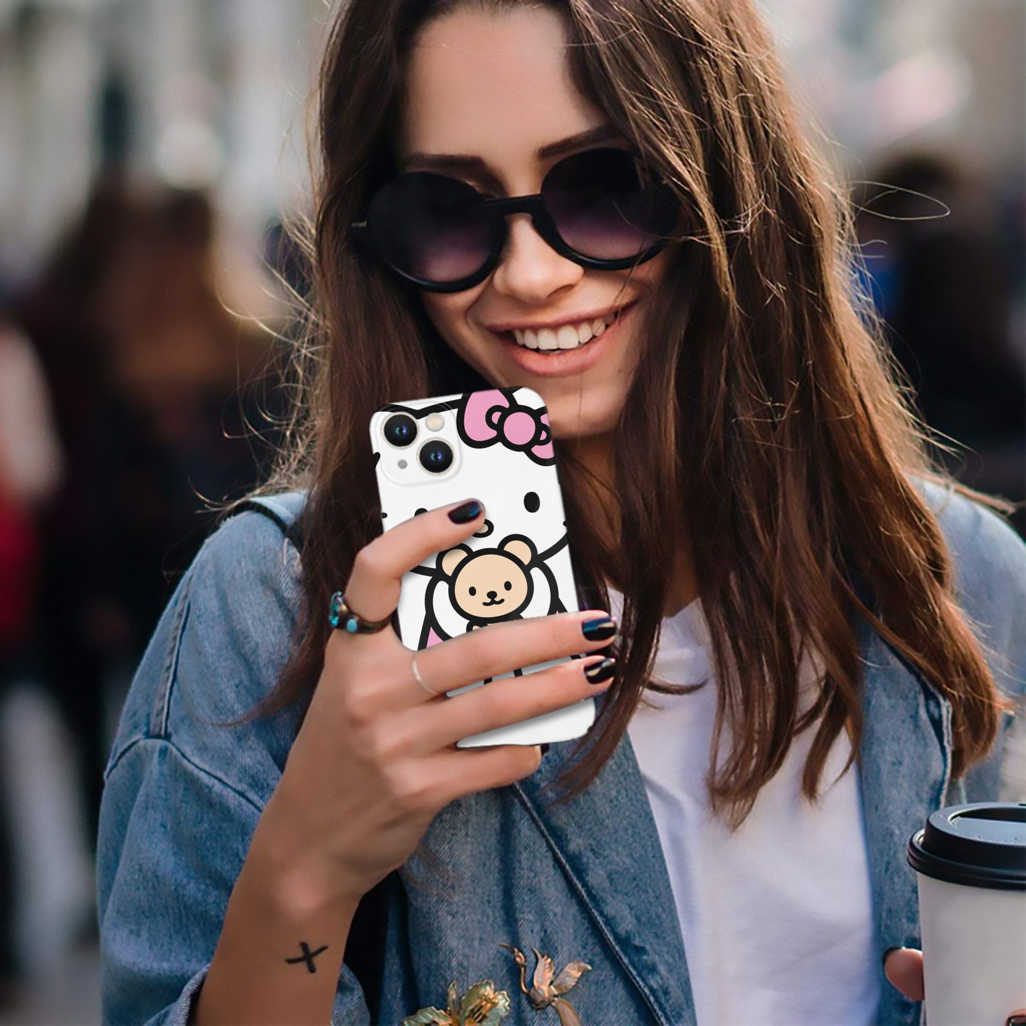（画像用） Hello Kitty ハローキティ 【iPhone 14シリーズ対応】ハードケース