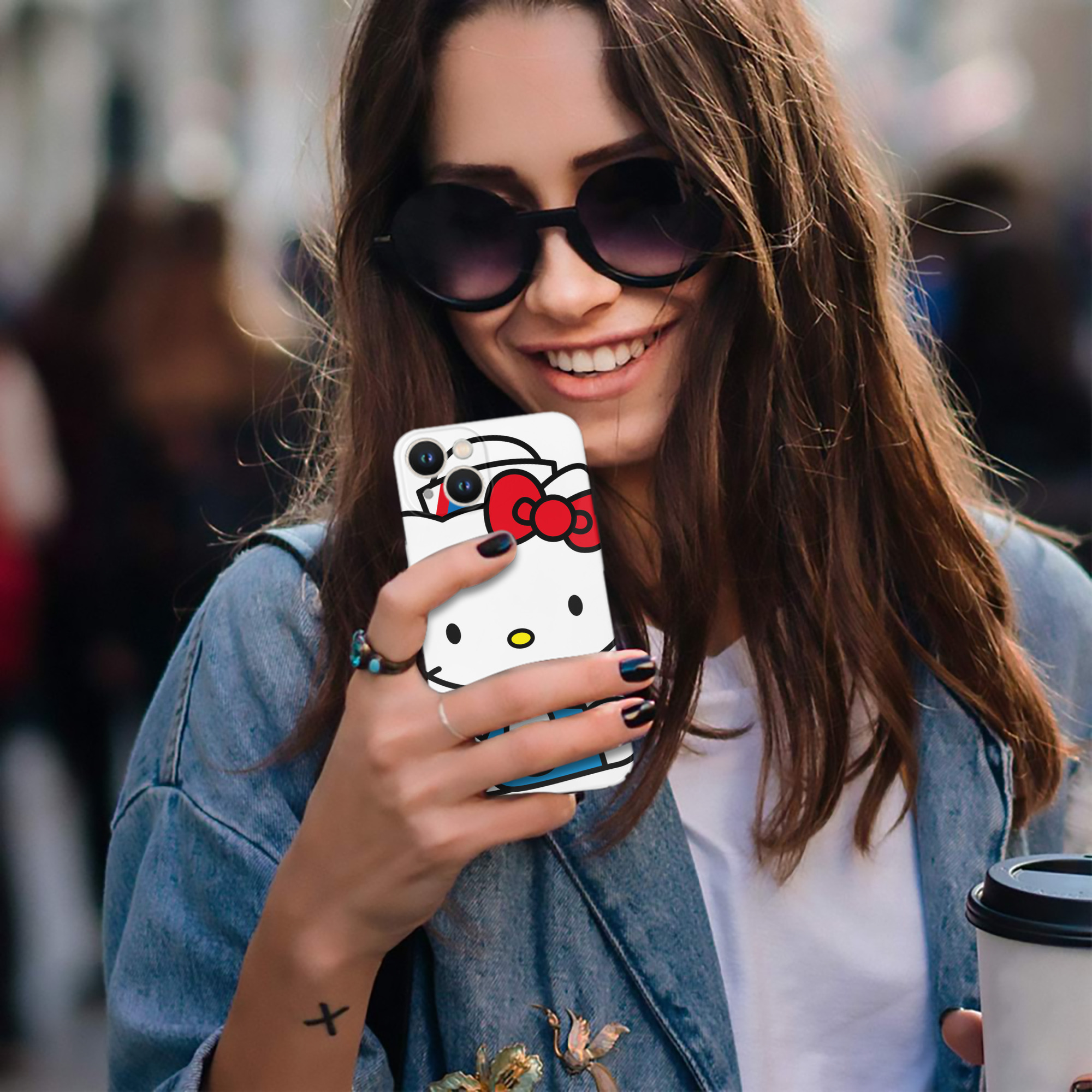 （画像用） Hello Kitty ハローキティ 【iPhone 14シリーズ対応】ハードケース