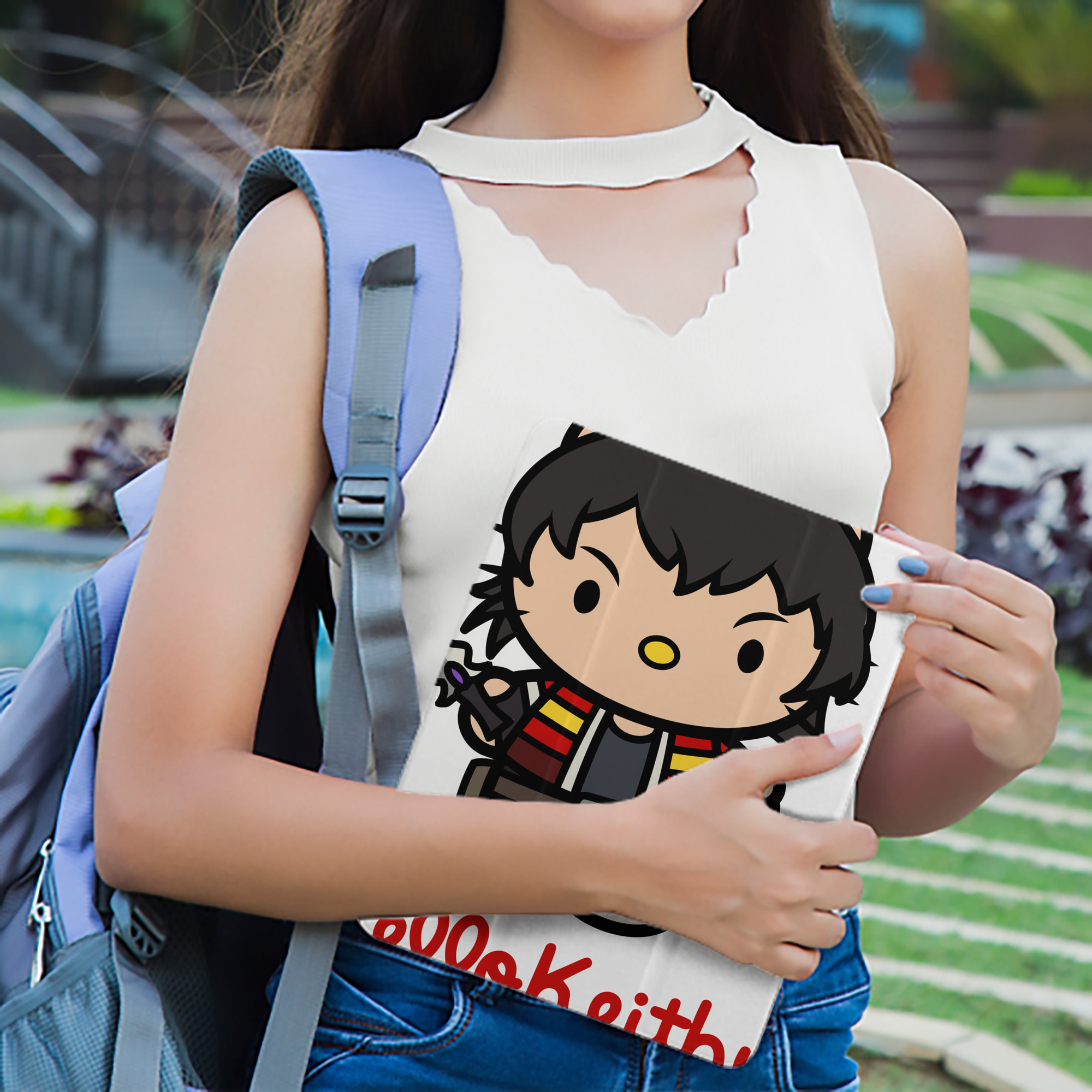 Hello Kitty ハローキティ IPad ケース ペン収納付き 三つ折りスタンド PUレザー×シリコン 対応機種9.5/10.5/10.9インチ