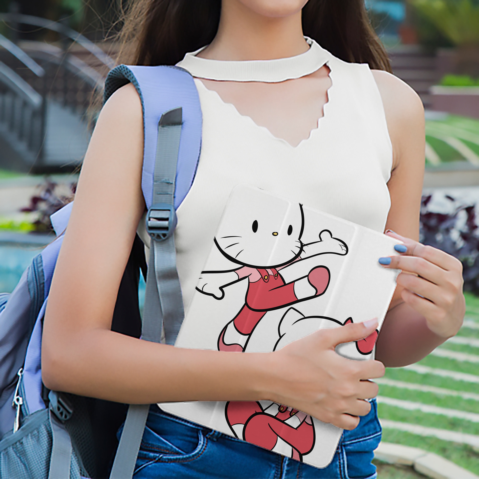 Hello Kitty ハローキティ IPad ケース ペン収納付き 三つ折りスタンド PUレザー×シリコン 対応機種9.5/10.5/10.9インチ